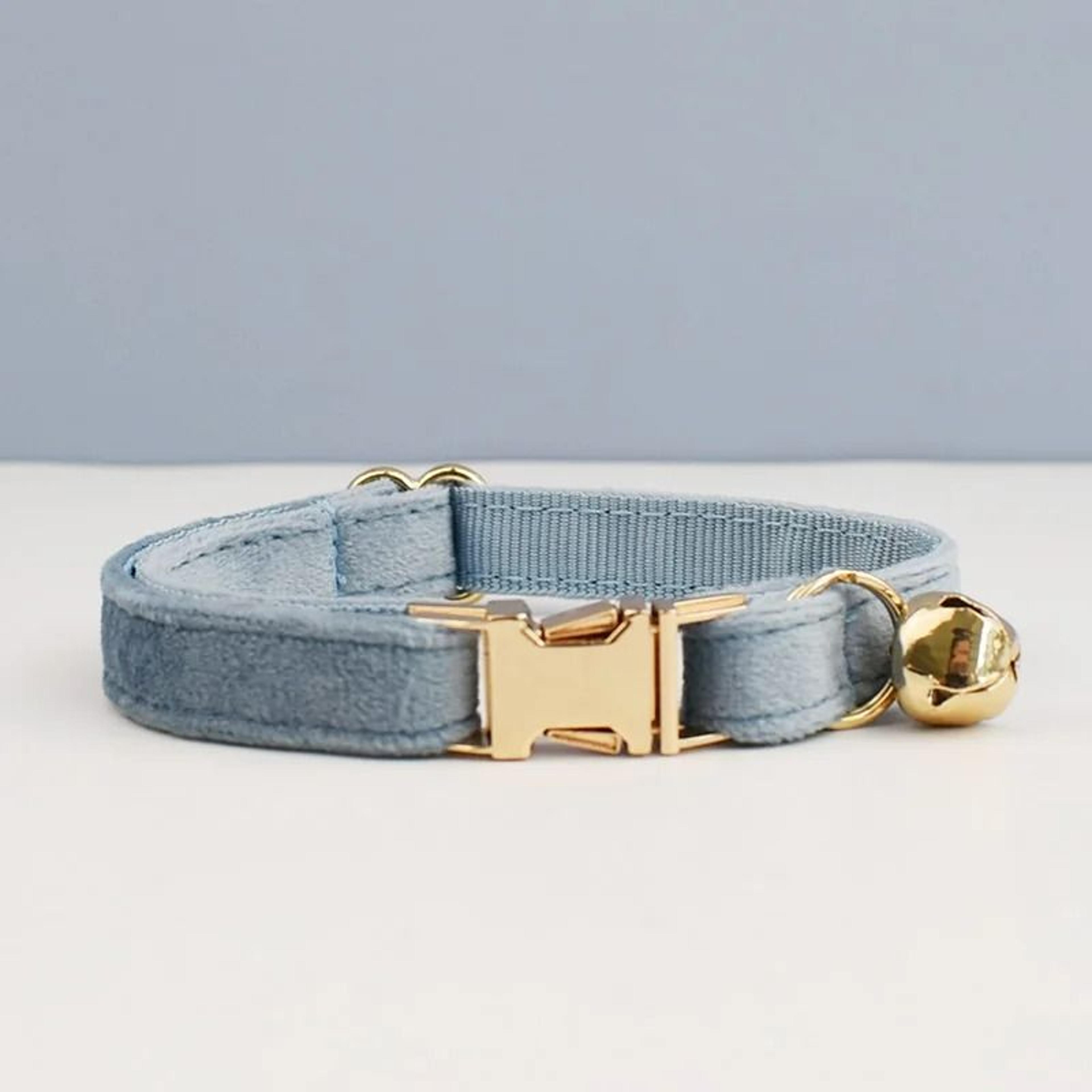 Stylish Adjustable Velvet Cat Collar With Bowknot And Free Personalization 6