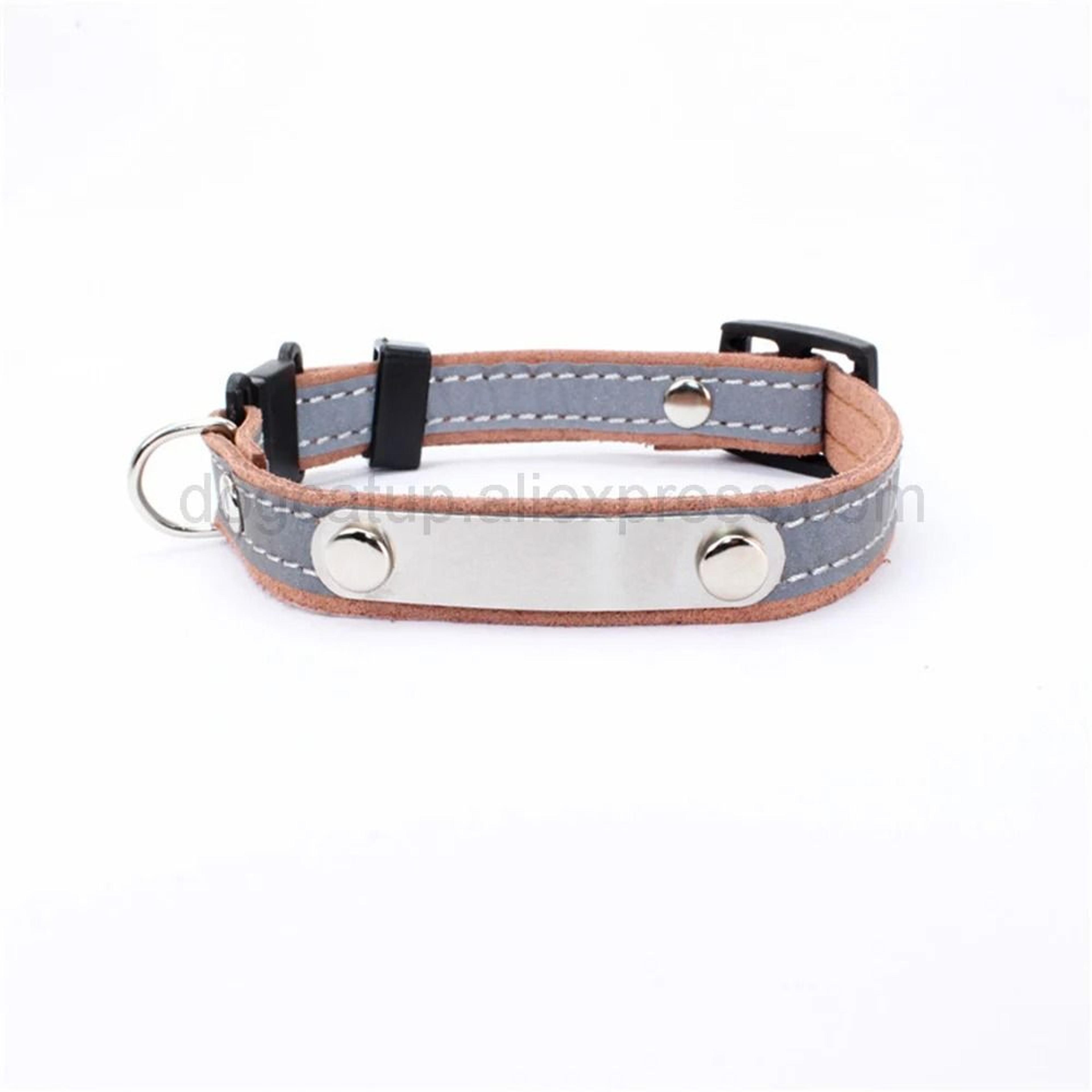 3in1 Personalized Engraved Cat Collar With Reflective Safety Band And ID Nameplate 9