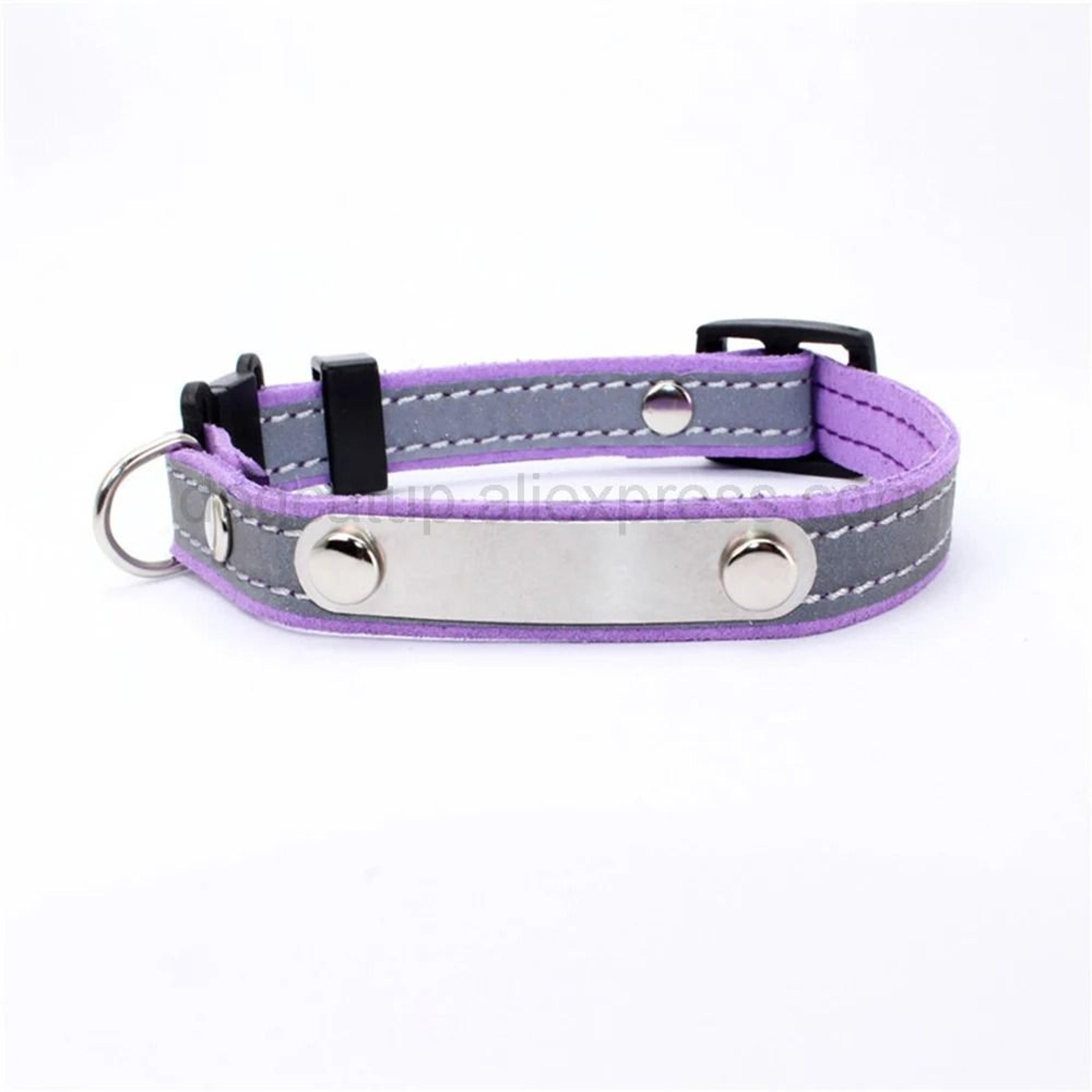 3in1 Personalized Engraved Cat Collar With Reflective Safety Band And ID Nameplate 8