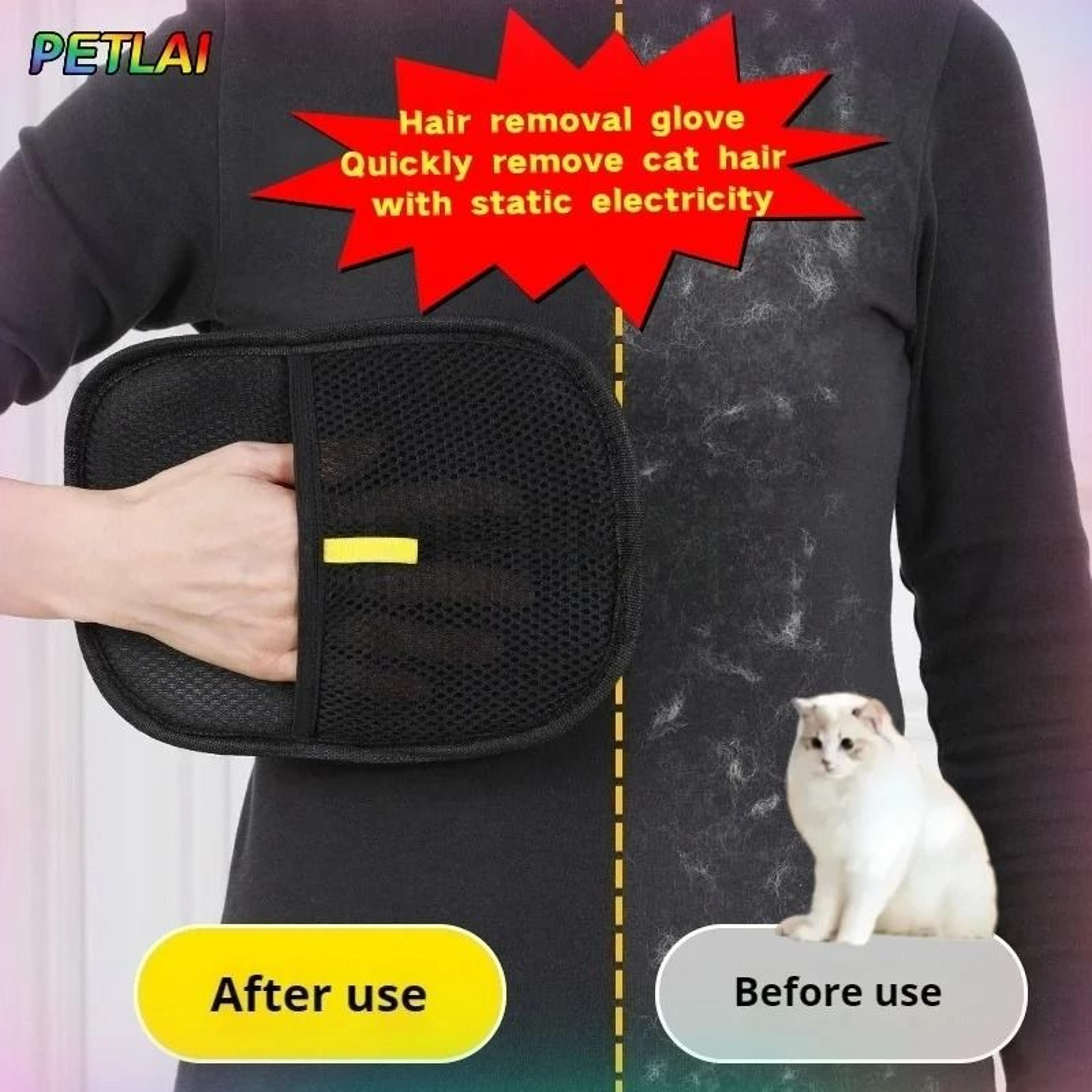 Pet Electrostatic Hair Removal Gloves Reusable Couch Carpet Dedusting Brush 1