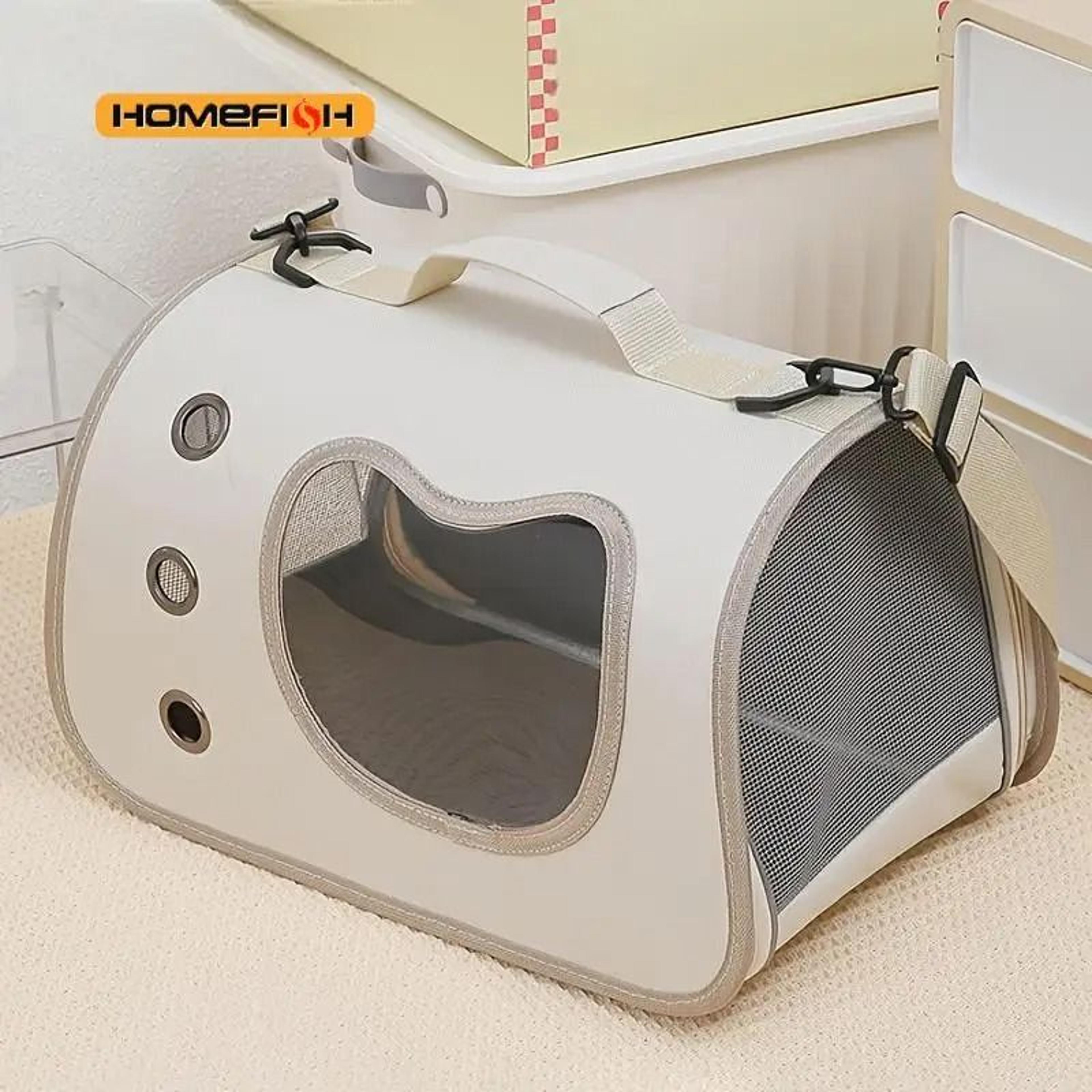 Portable Breathable Pet Carrier Bag With Adjustable Shoulder Strap For Cats And Small Dogs 0