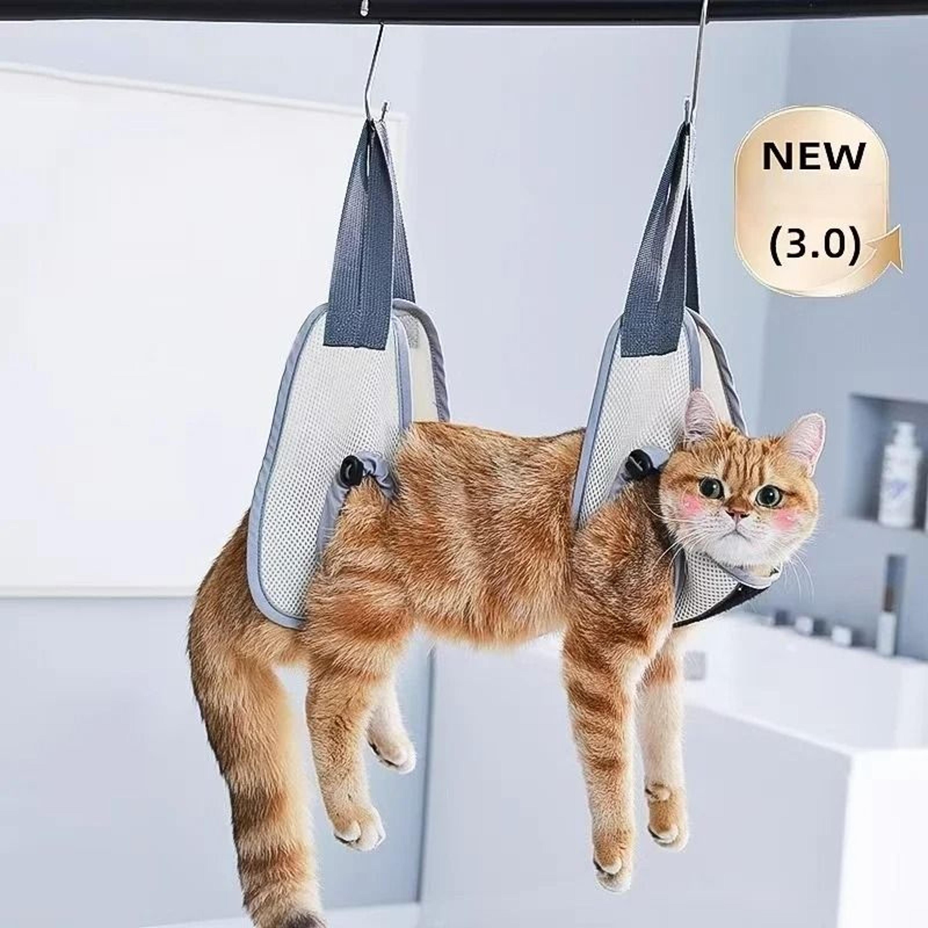 adjustable pet grooming hammock helper for cat and dog nail trimming and bathing