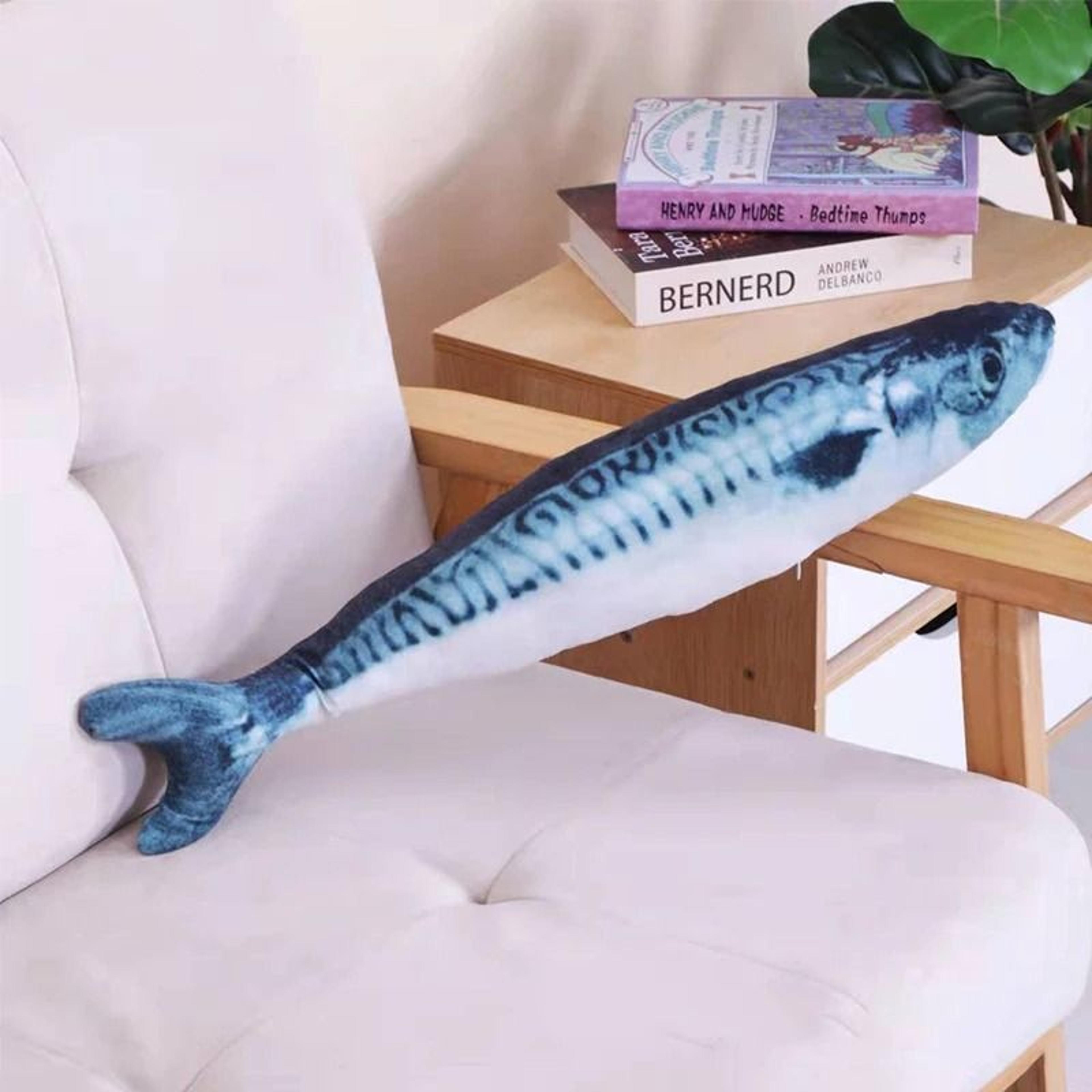 Interactive Pet Plush Simulated Fish Catnip Toy And Throw Pillow For Cats And Kittens 13