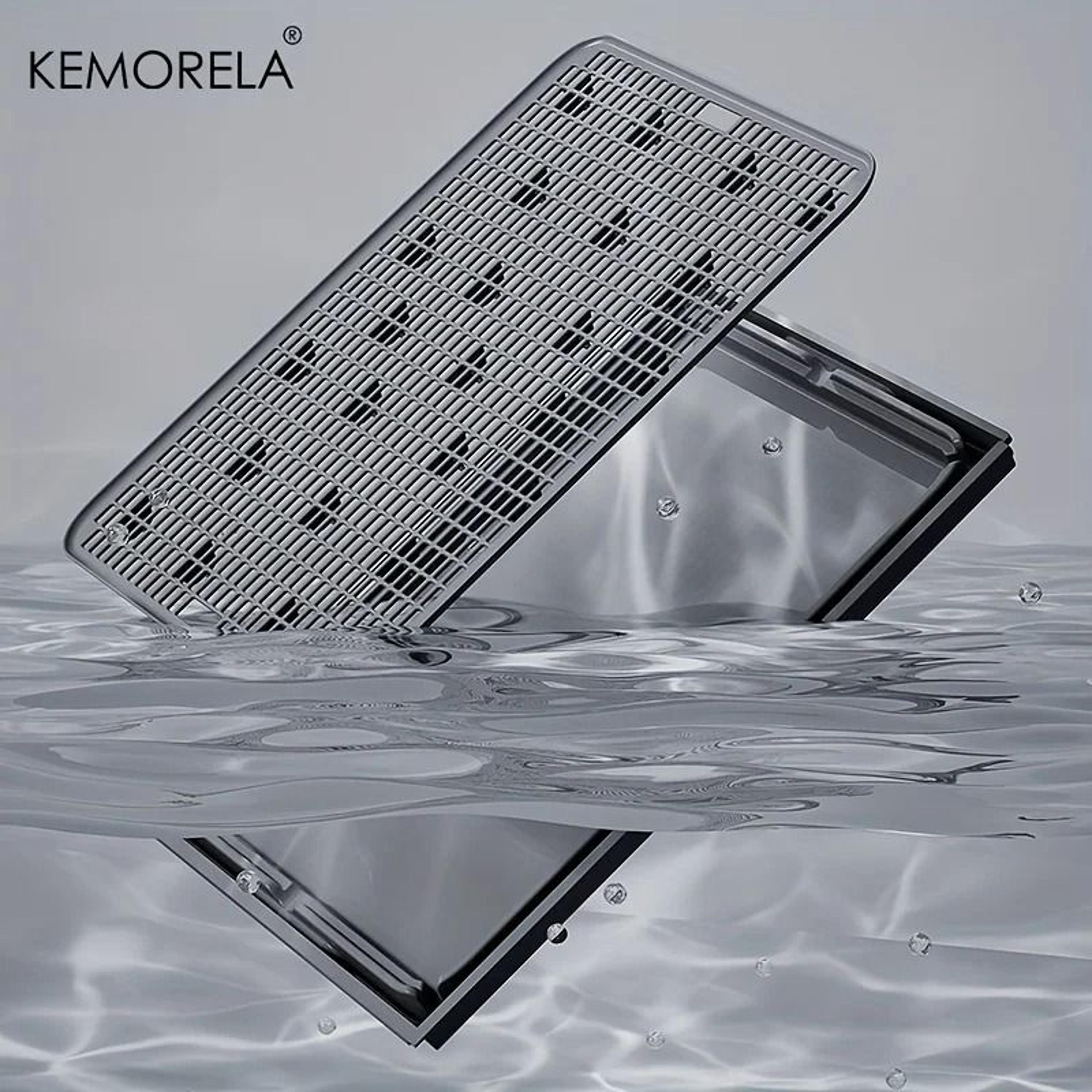 KEMORELA Extra Large Enclosed Stainless Steel Cat Litter Box With Lid And LeakProof Mat 3