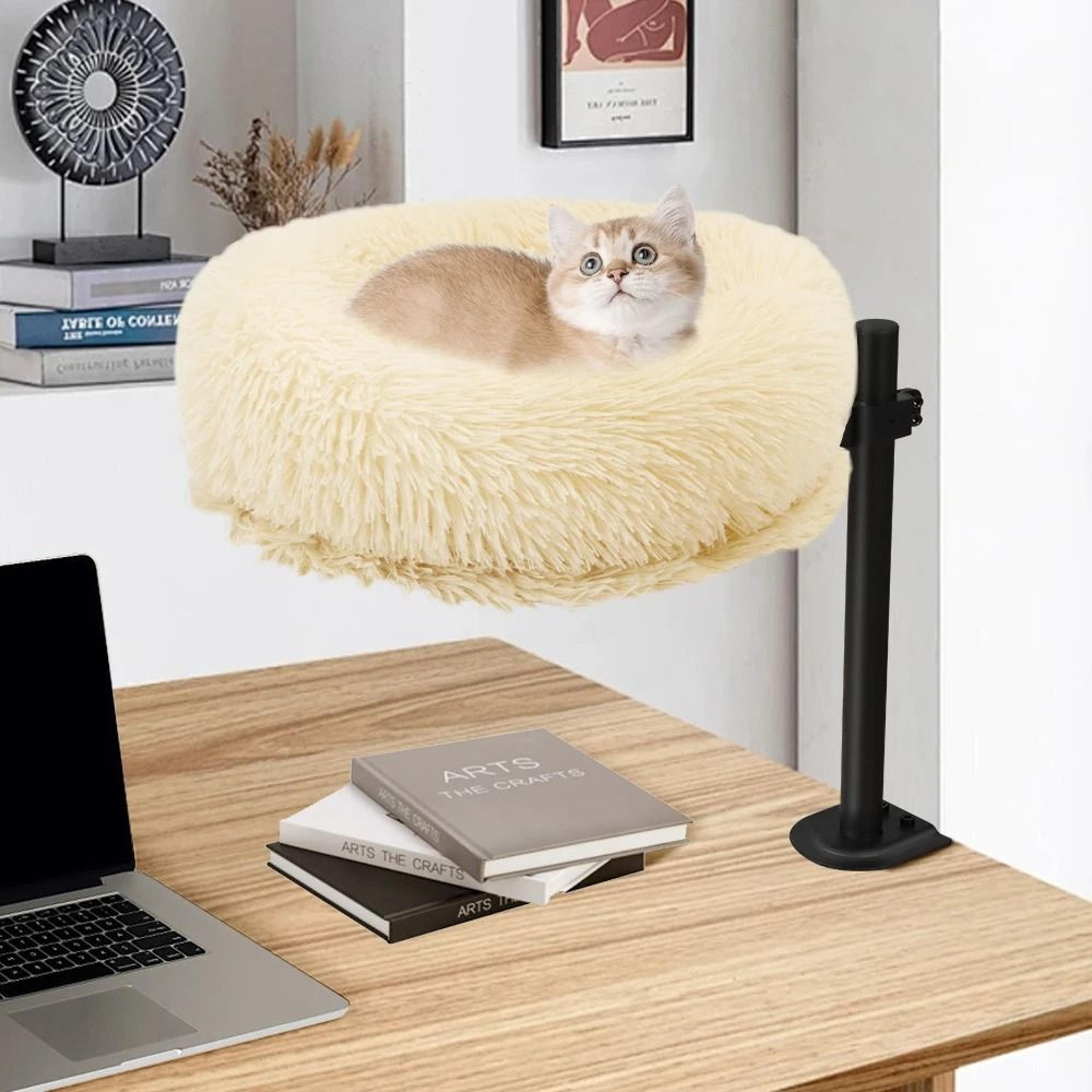 WallMounted Wooden Cat Space Capsule Bed  Elevated Winter Cat Perch With HeavyDuty Supports 3
