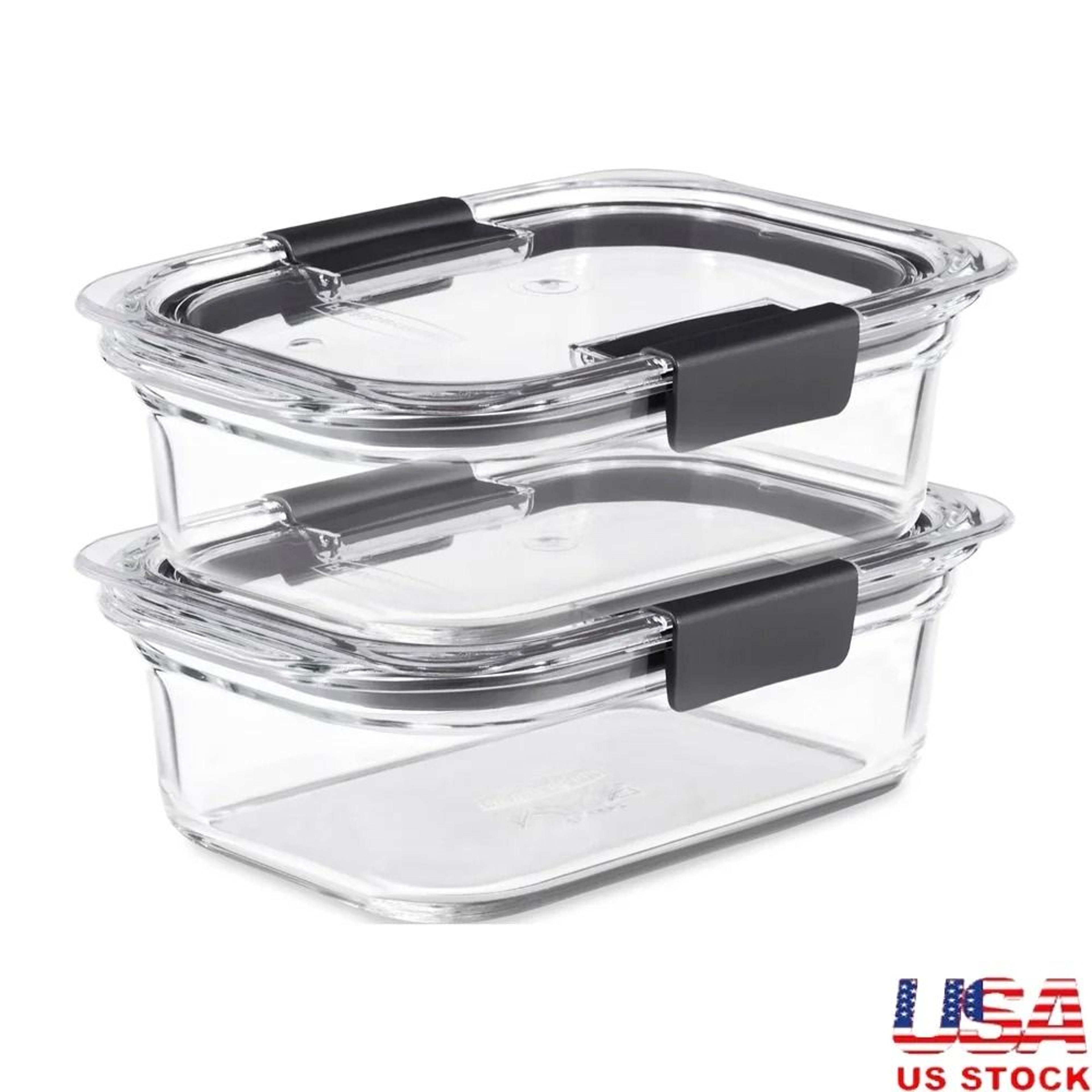premium airtight leak-proof glass food storage containers - 2-piece modular set