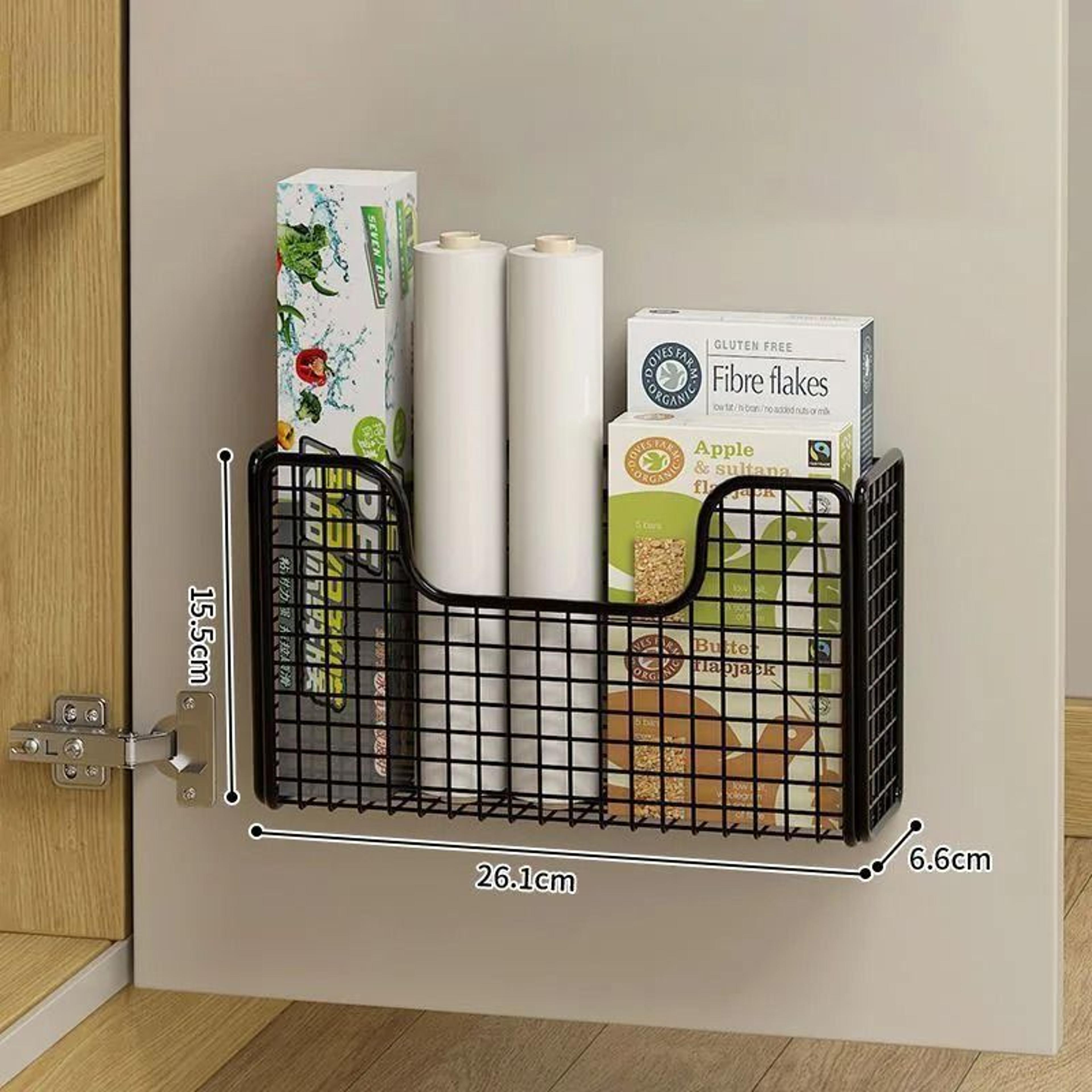 PunchFree Kitchen Cabinet Door Storage Box  Iron Rack 11