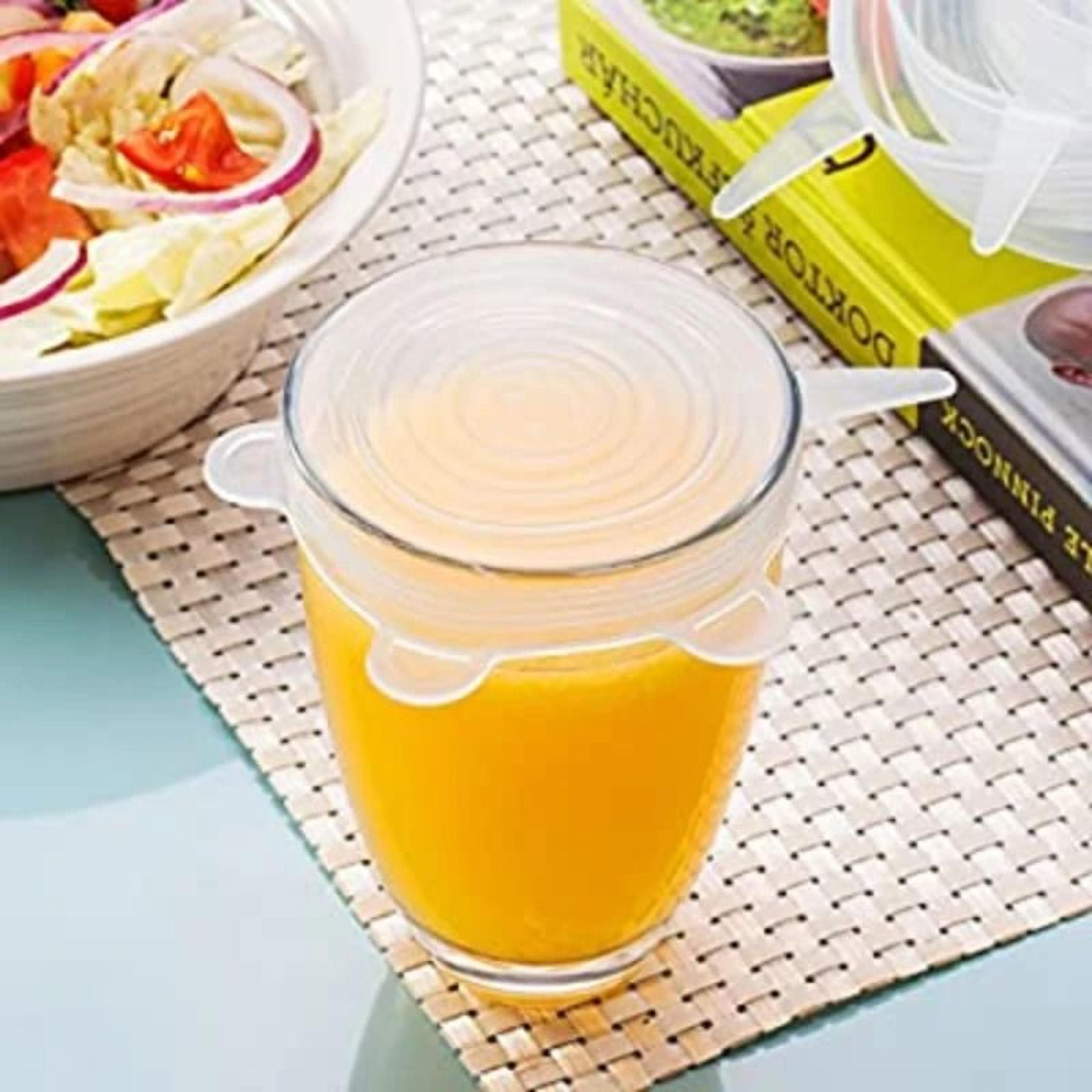 Universal Reusable Silicone Can Covers  Stretch Seal Lids 12Pack 2