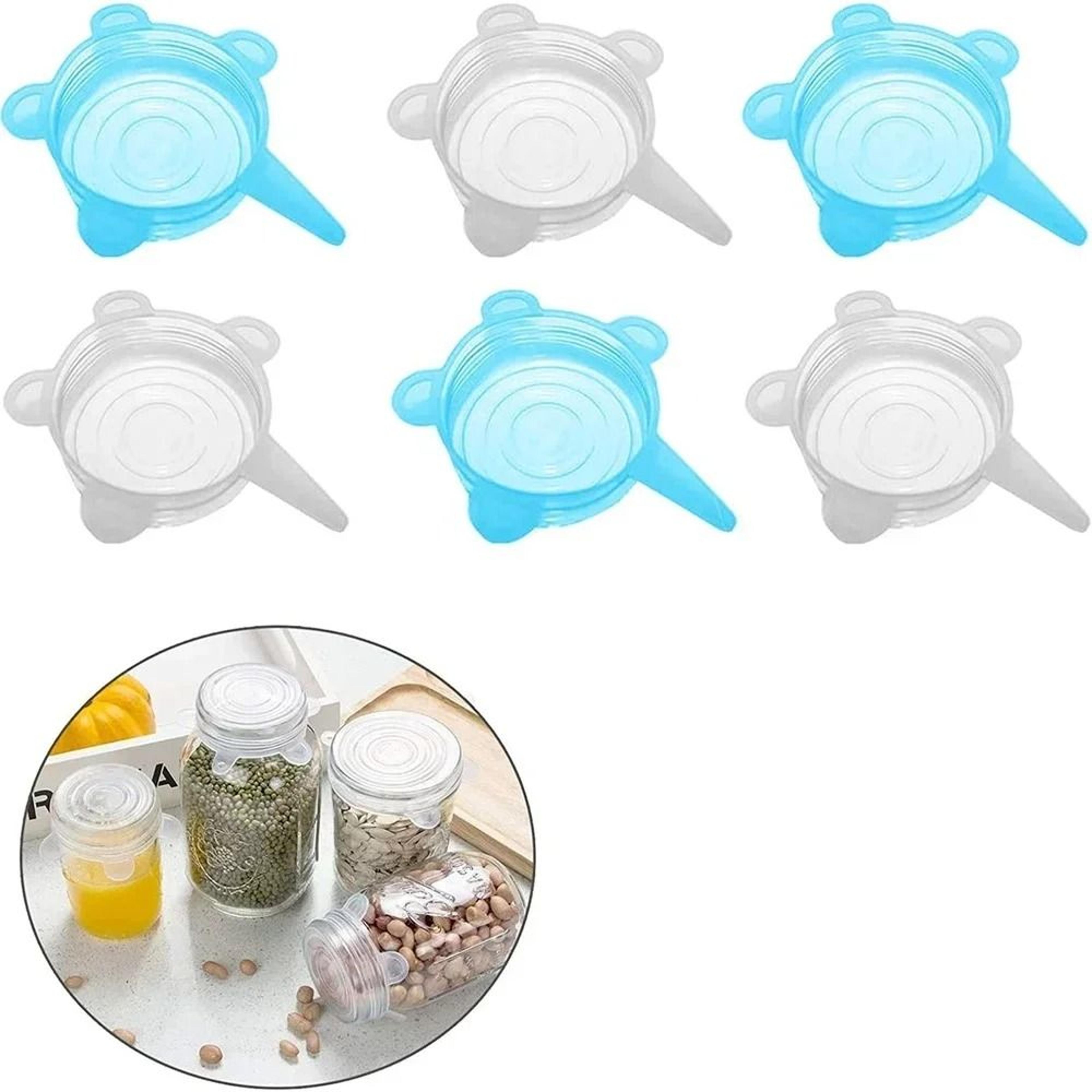 Universal Reusable Silicone Stretch Sealing Lids 6Piece Pack 0