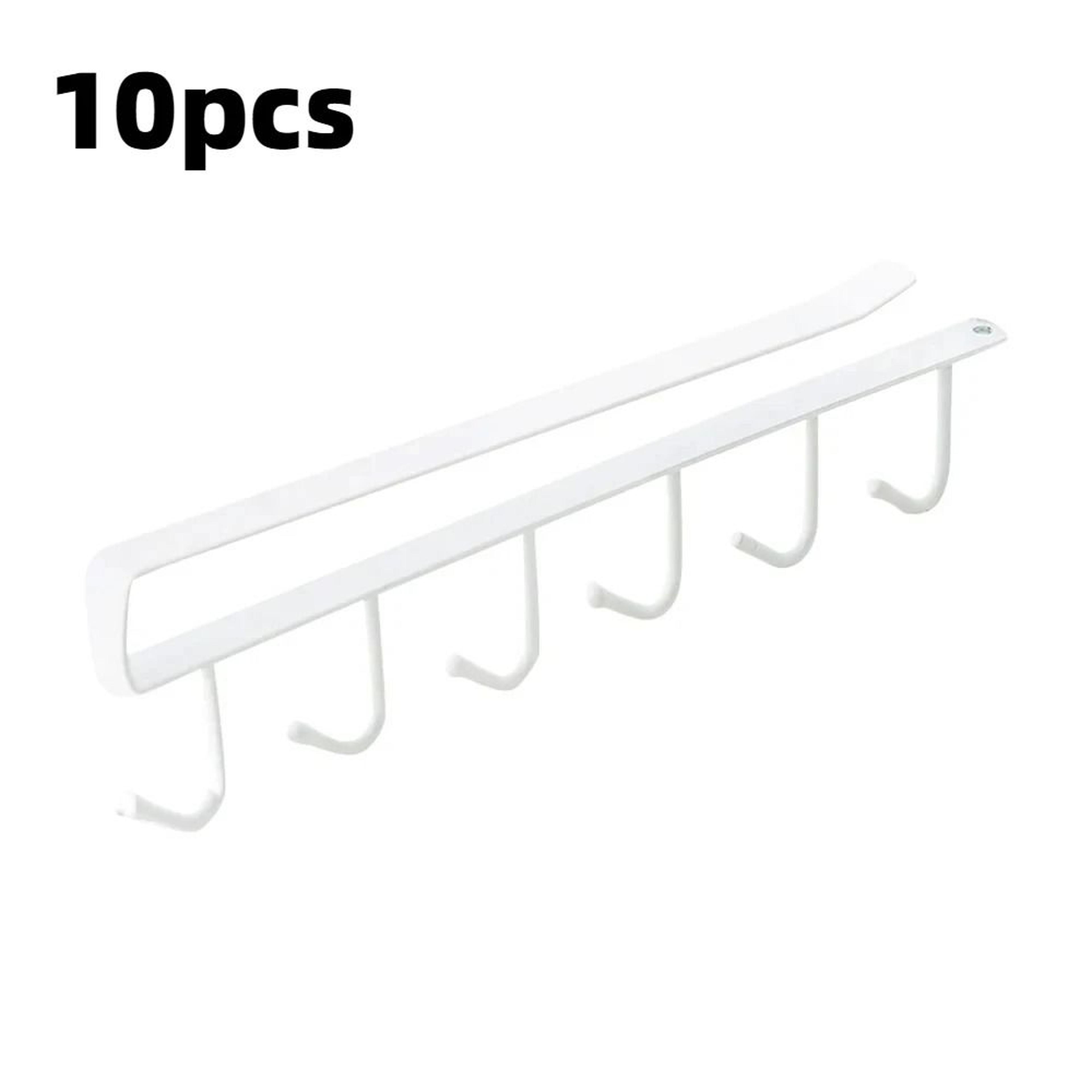 UnderCabinet 6Hook Coffee Cup Mug Holder  SlideOn Kitchen Storage Rack  Hanger 13