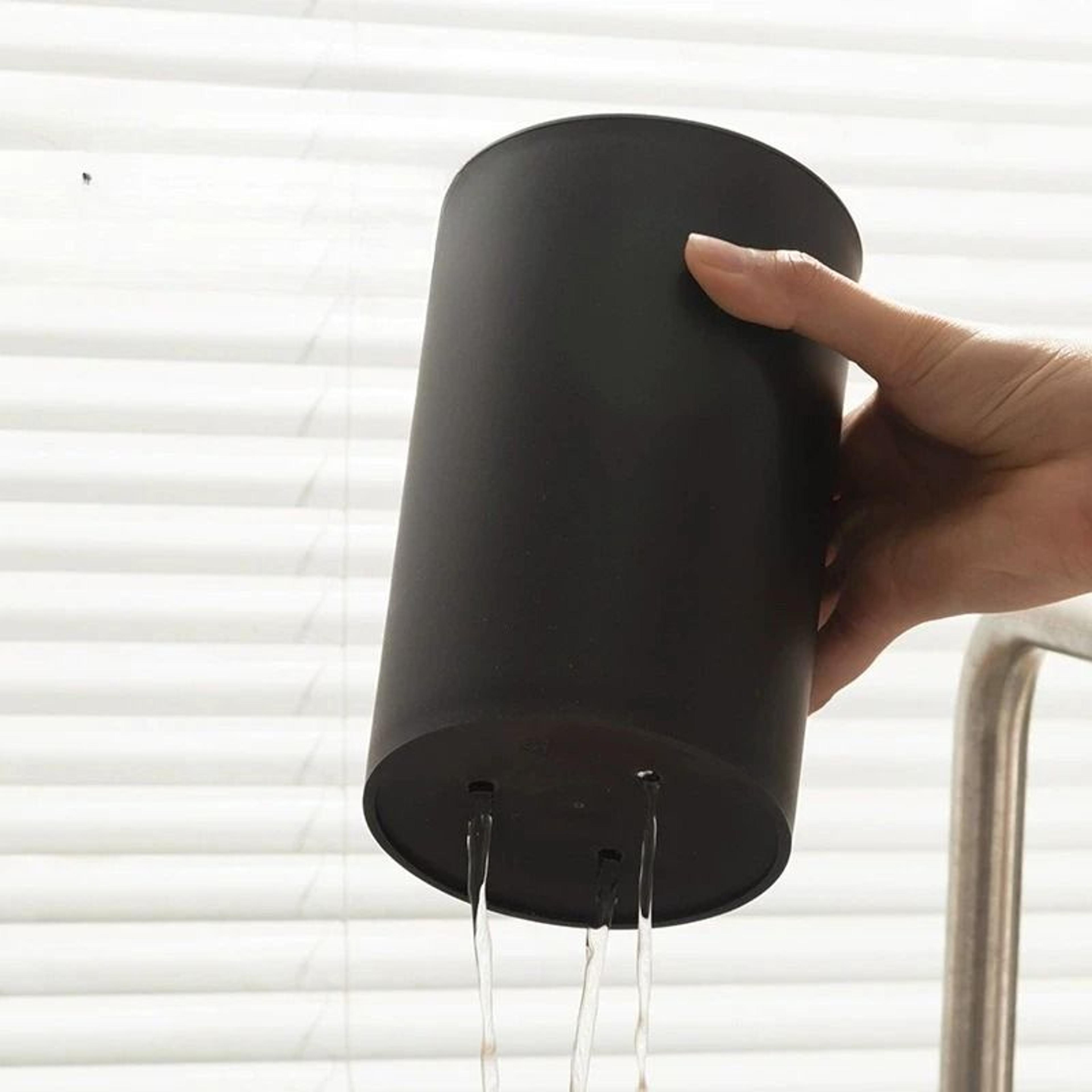 Universal Kitchen Knife Stand Holder  Premium Black Plastic Inserted Countertop Storage Block 3