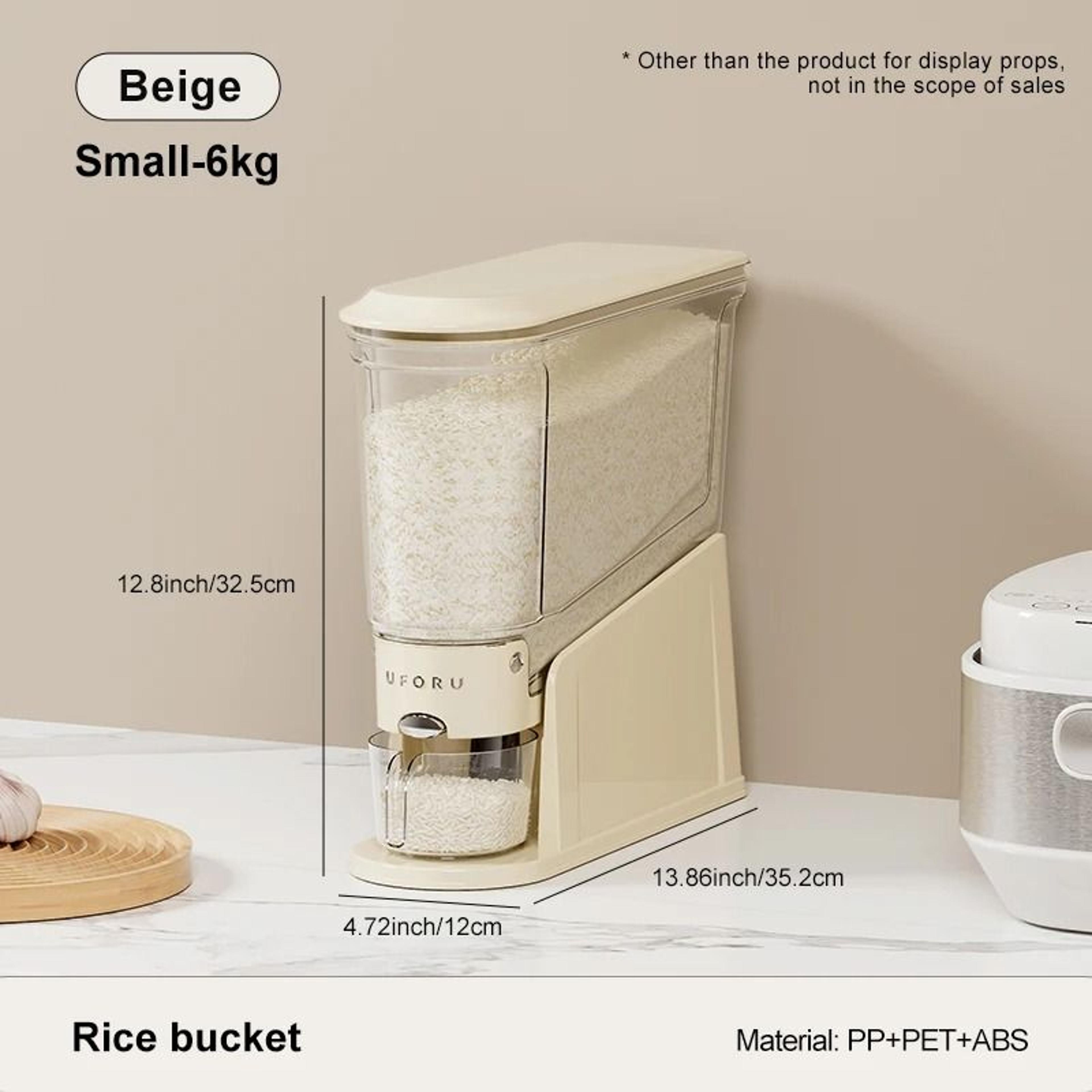 Premium Sealed Rice Bucket Dispenser  MoistureProof  InsectProof Grain Storage Container With Measu 6