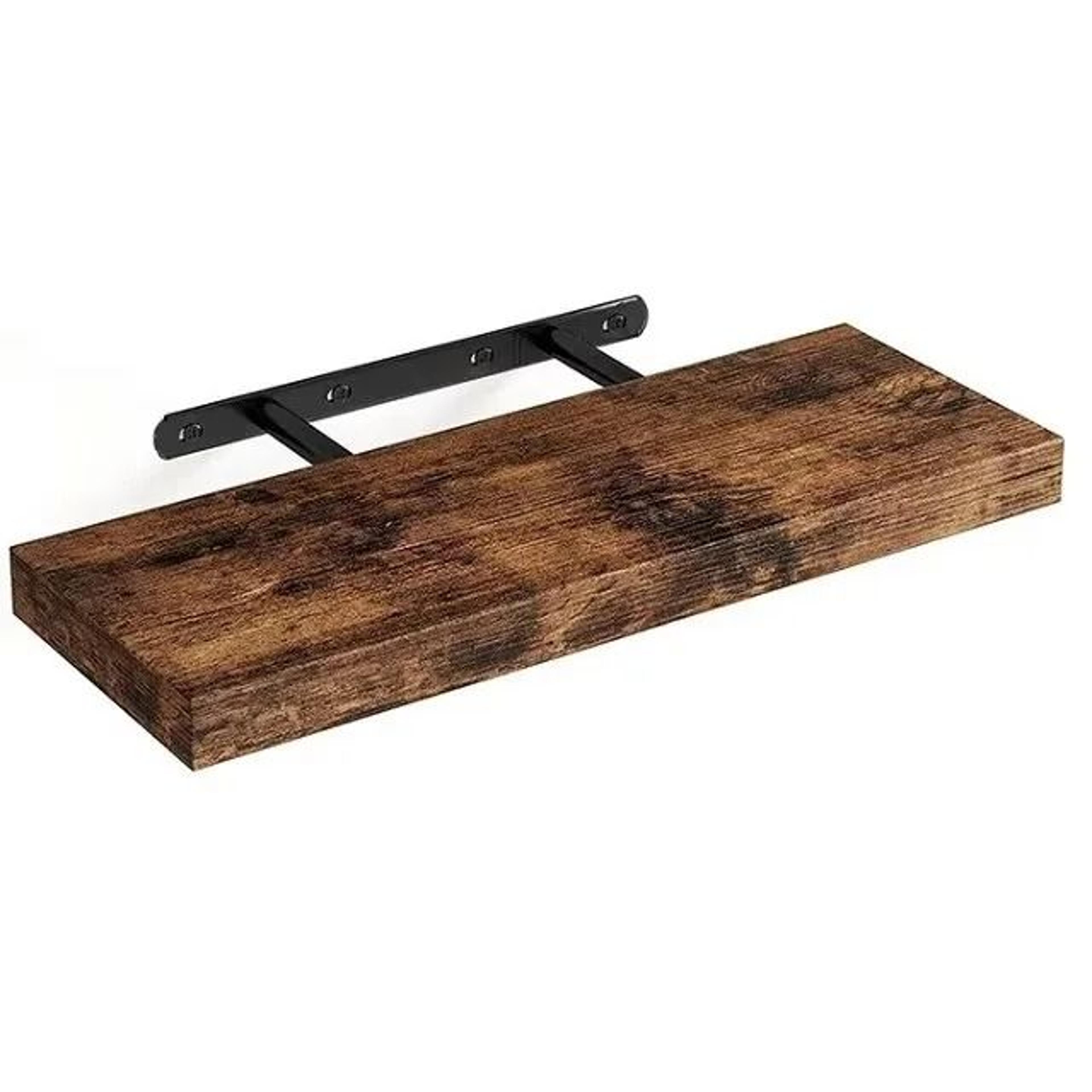 Premium Solid Wood Floating Shelf  WallMounted Display Organizer 8