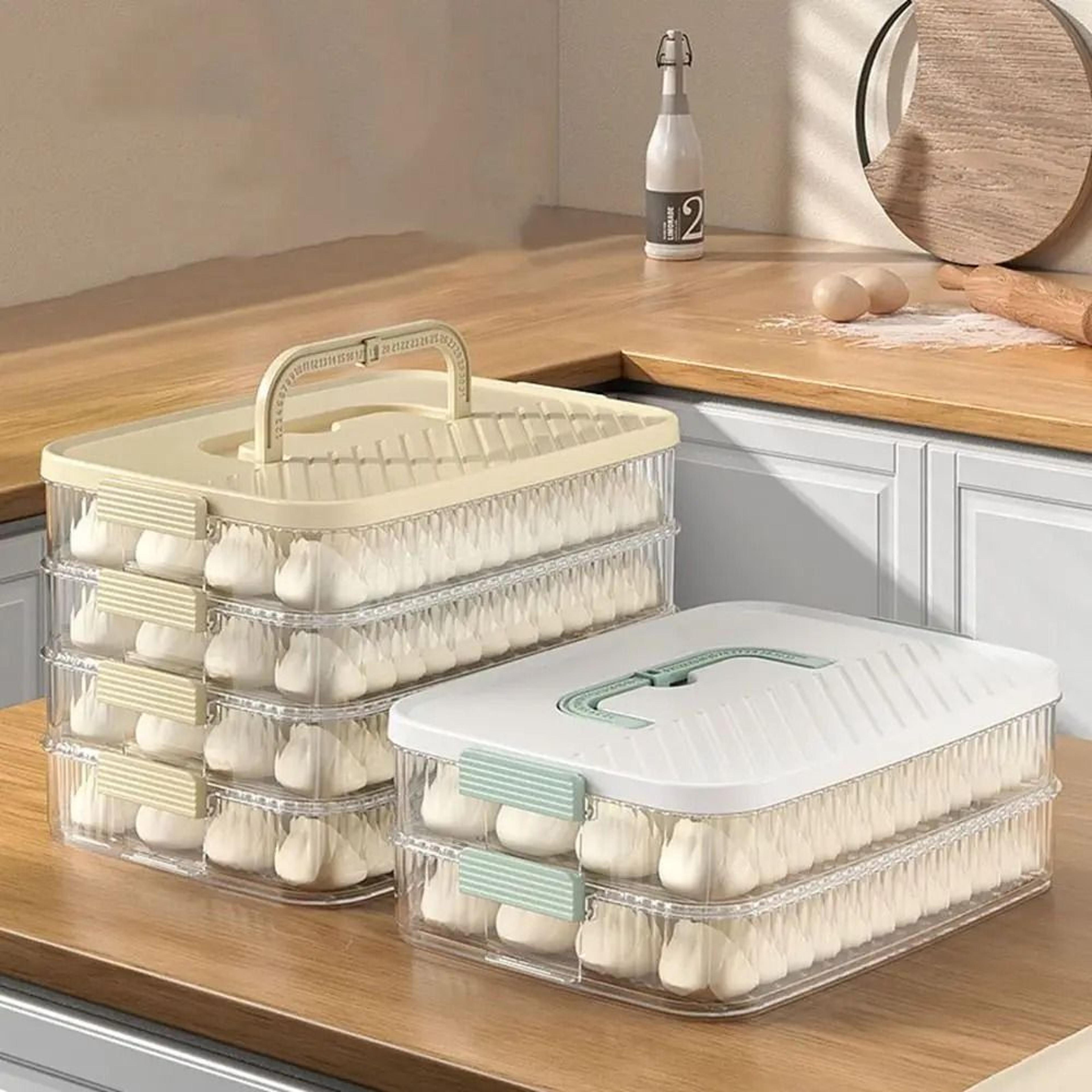 Premium MultiLayer Frozen Dumpling  Wonton FreshKeeping Storage Box 1