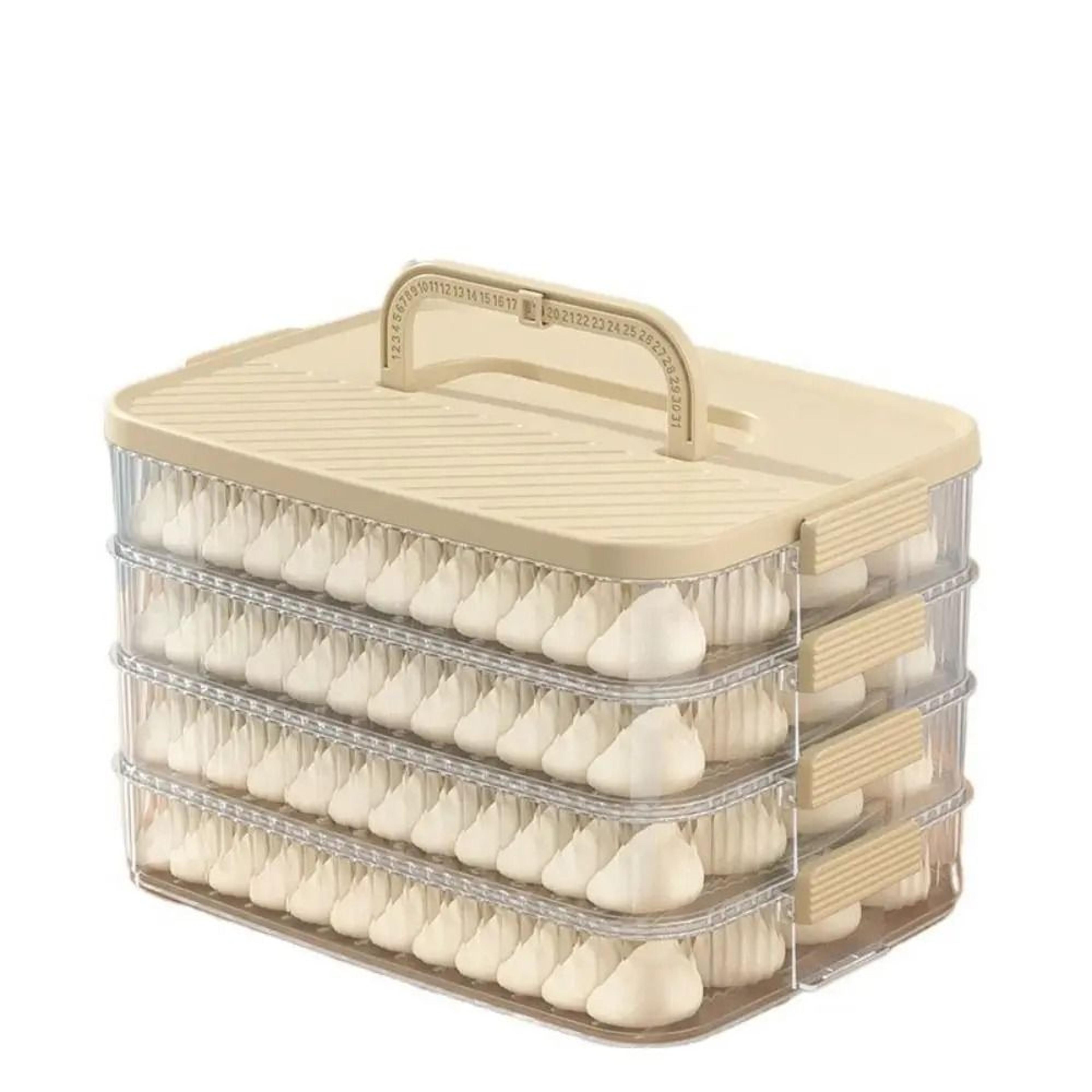 Premium MultiLayer Frozen Dumpling  Wonton FreshKeeping Storage Box 6