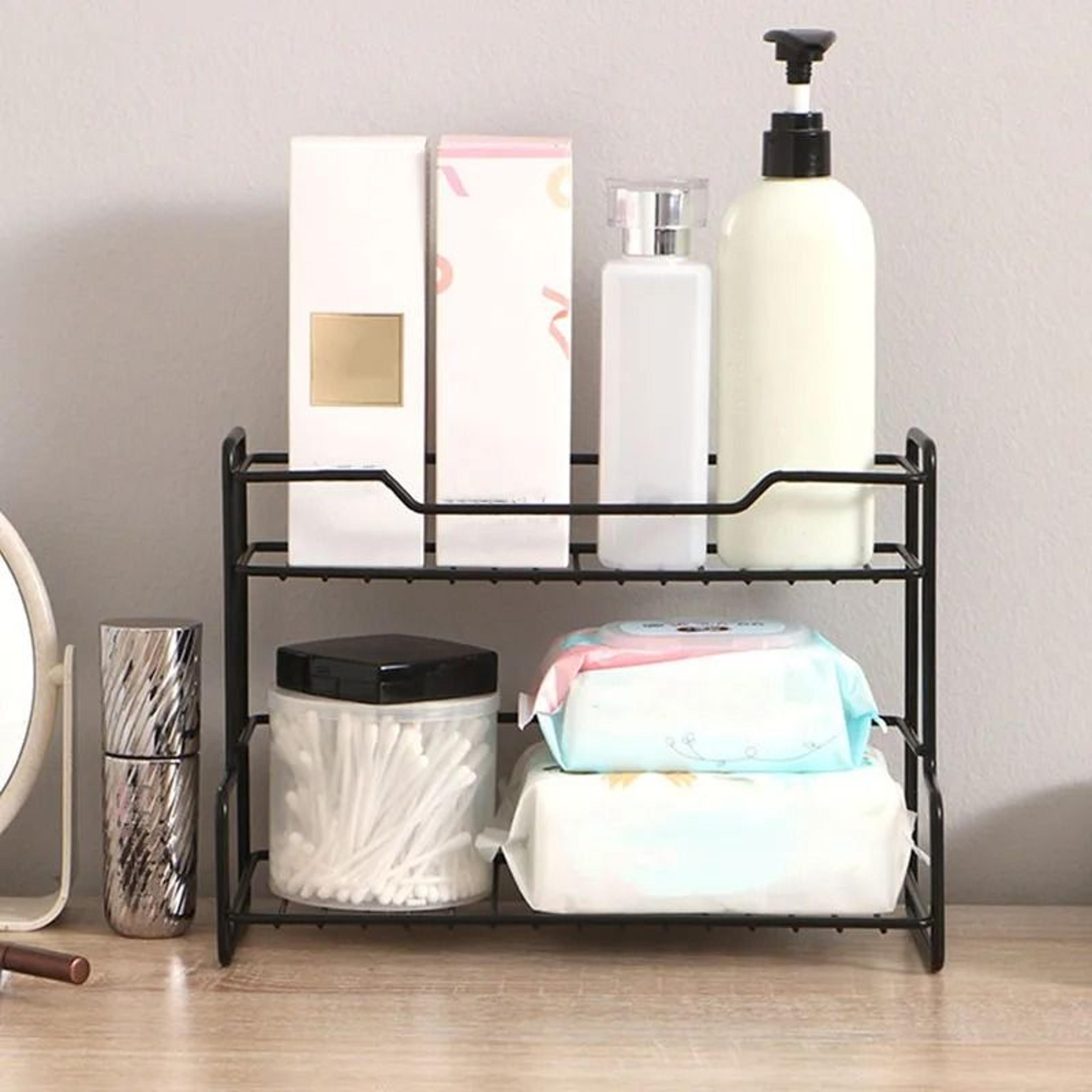 Stainless Steel Storage Rack NoDrilling Multifunctional Organizer Shelf 3
