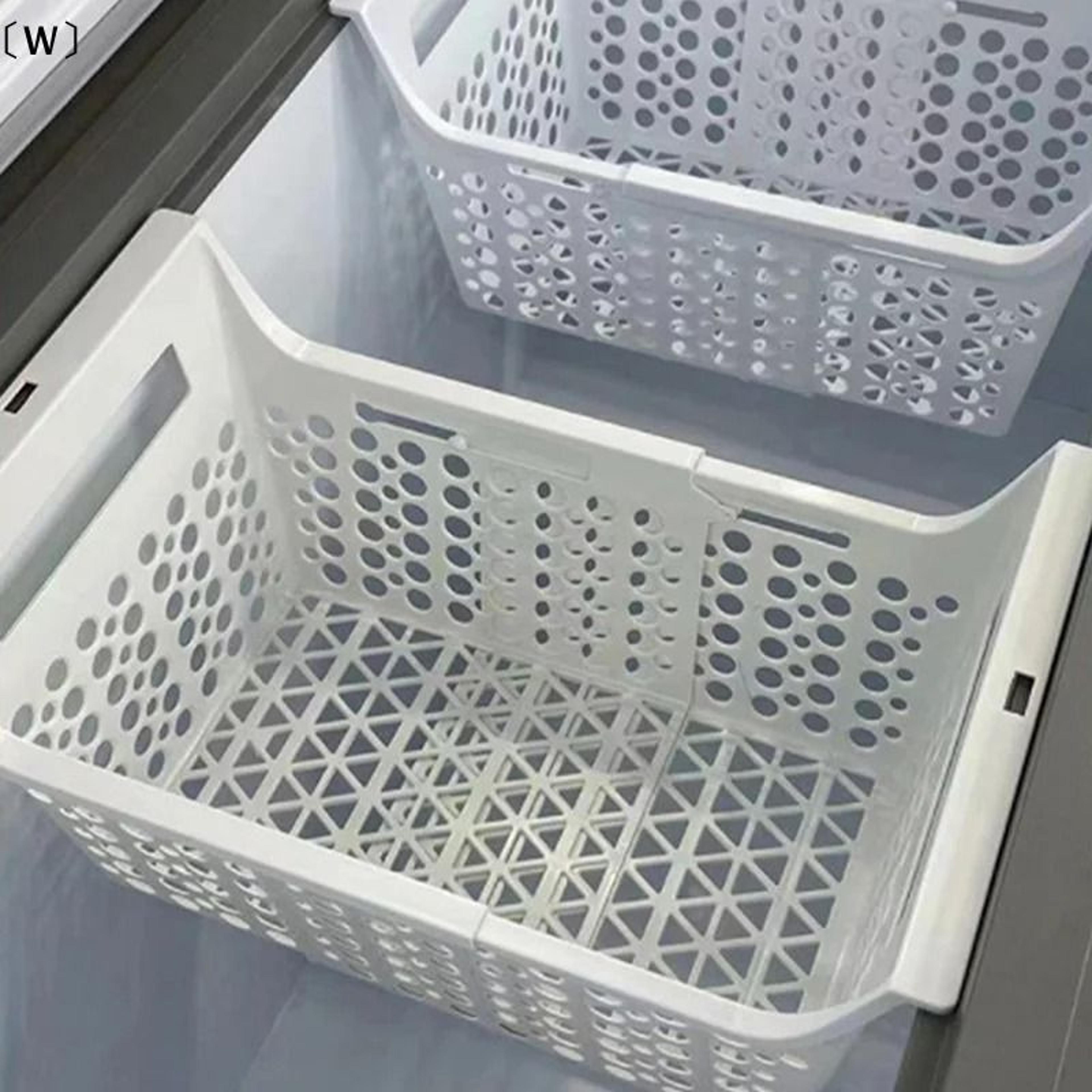 Chest Freezer Organizer Basket  HeavyDuty Deep Freezer Storage Rack 0