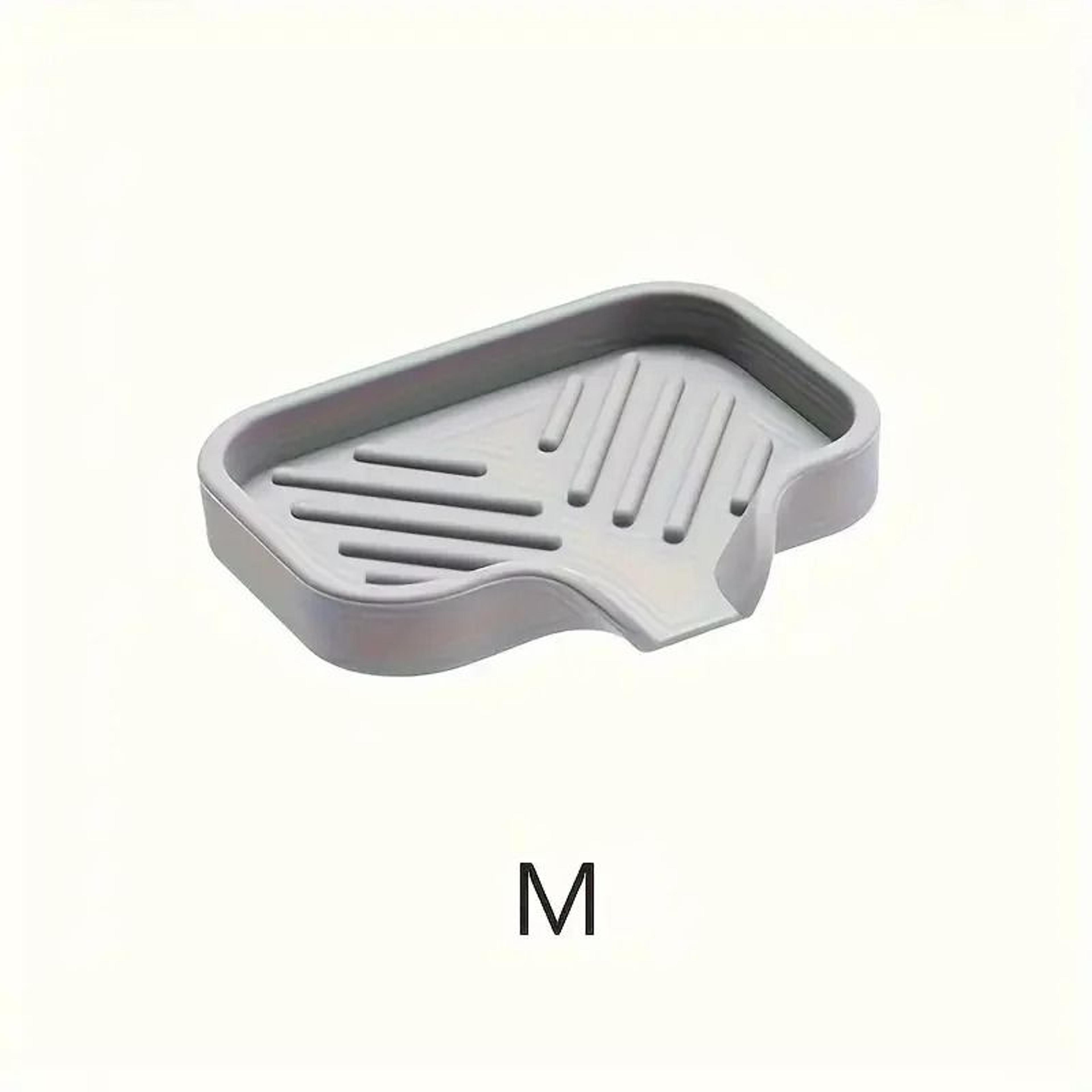 Silicone Kitchen Sink Organizer Tray  SelfDraining Sponge  Soap Dispenser Holder 6