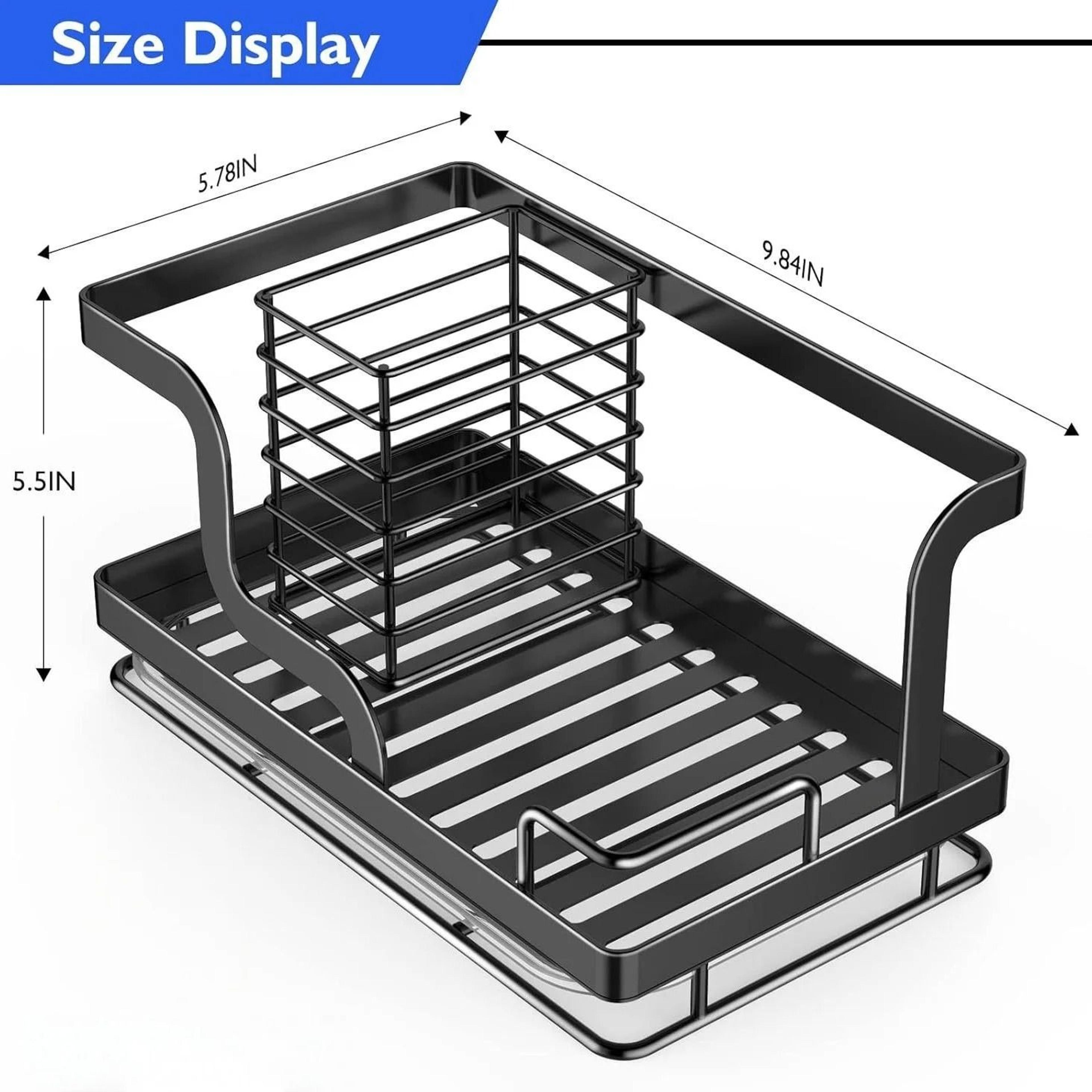 Stainless Steel Cleaning Tools Storage Holder  MultiPurpose Drain Rack  Utility Room Organizer 7