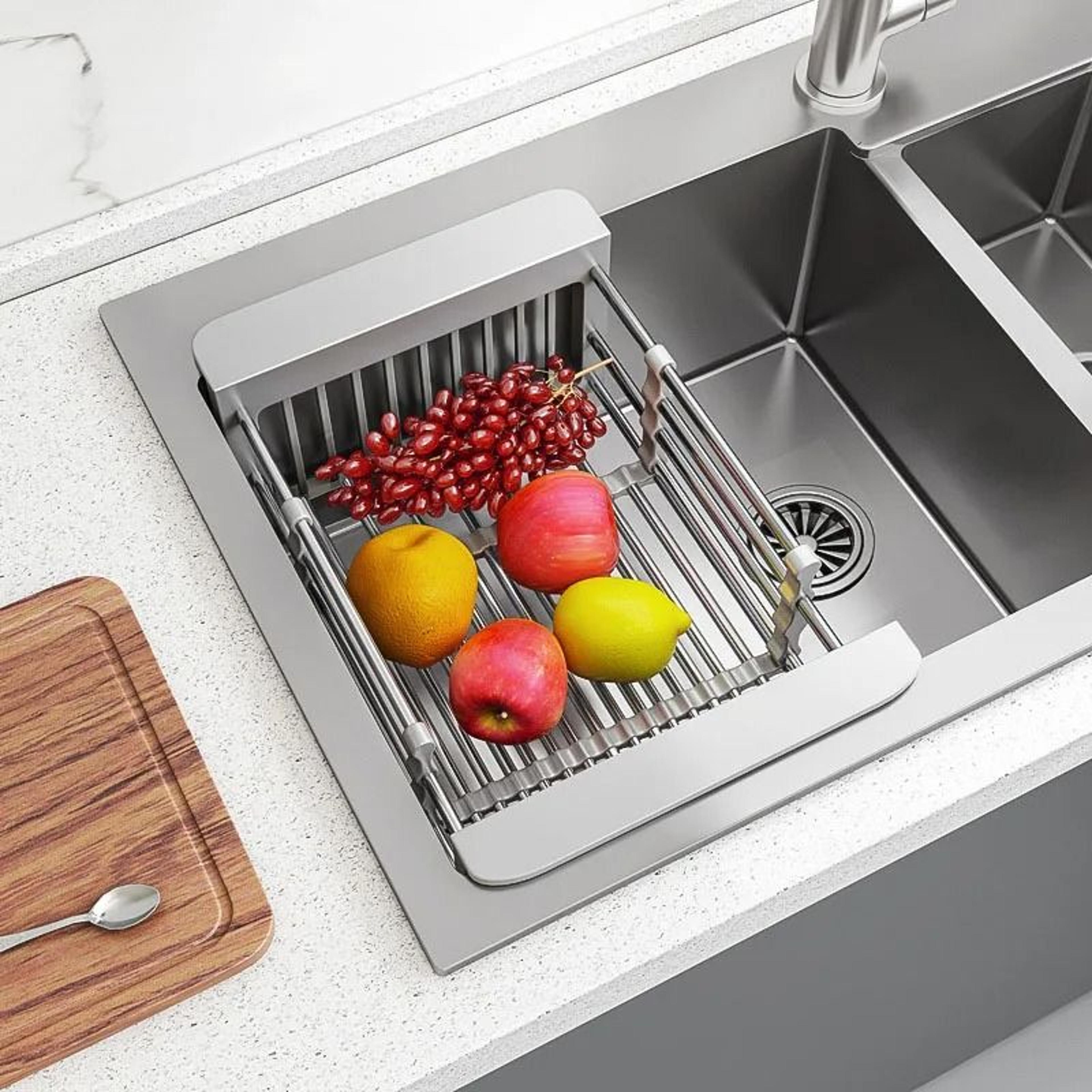Scalable OverSink Dish Drying Rack  Expandable Tableware Drainboard  Kitchen Storage Organizer 2