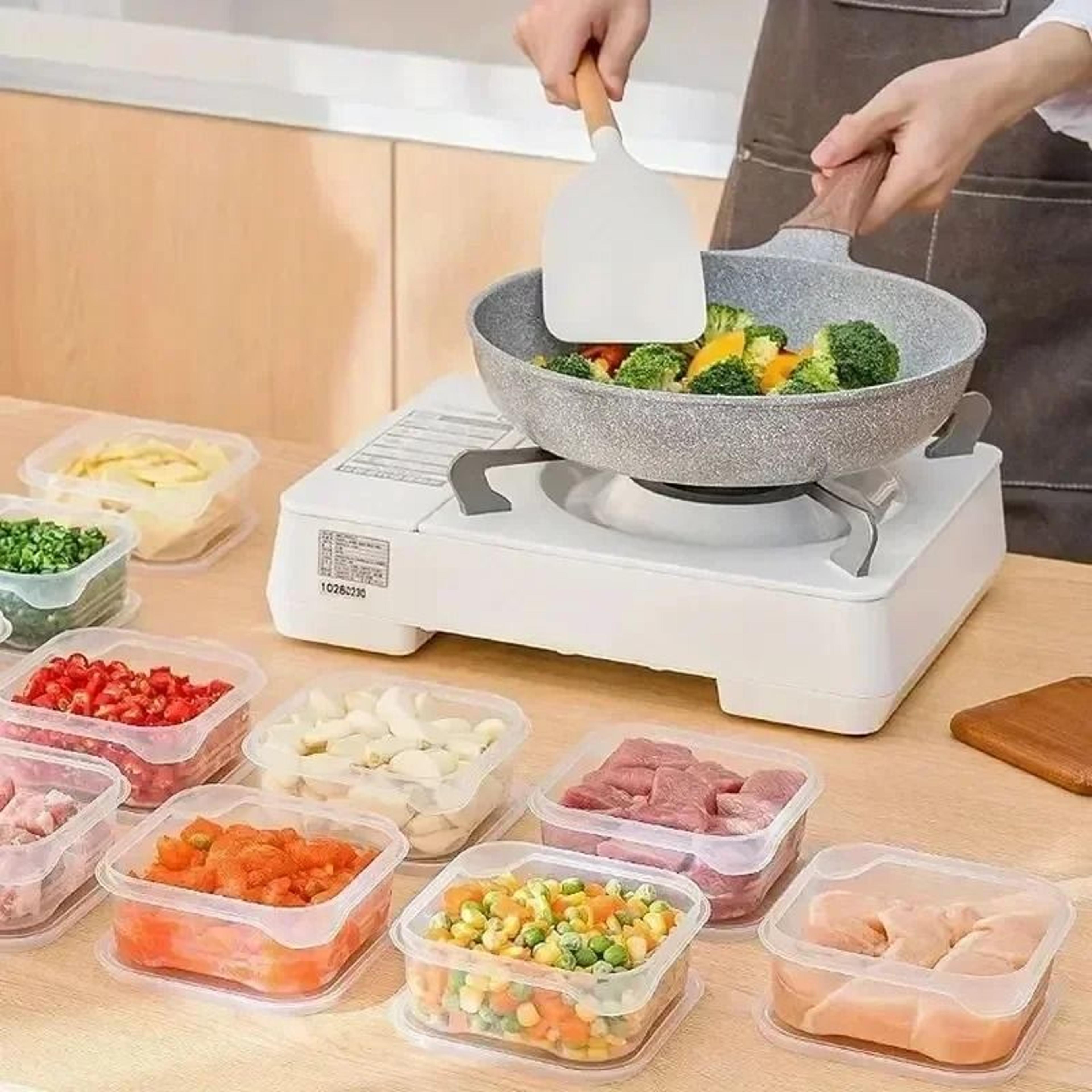 Compartmentalized Frozen Storage Box  SubPackage Food Storage  Portioning Container For Frozen Meat 3