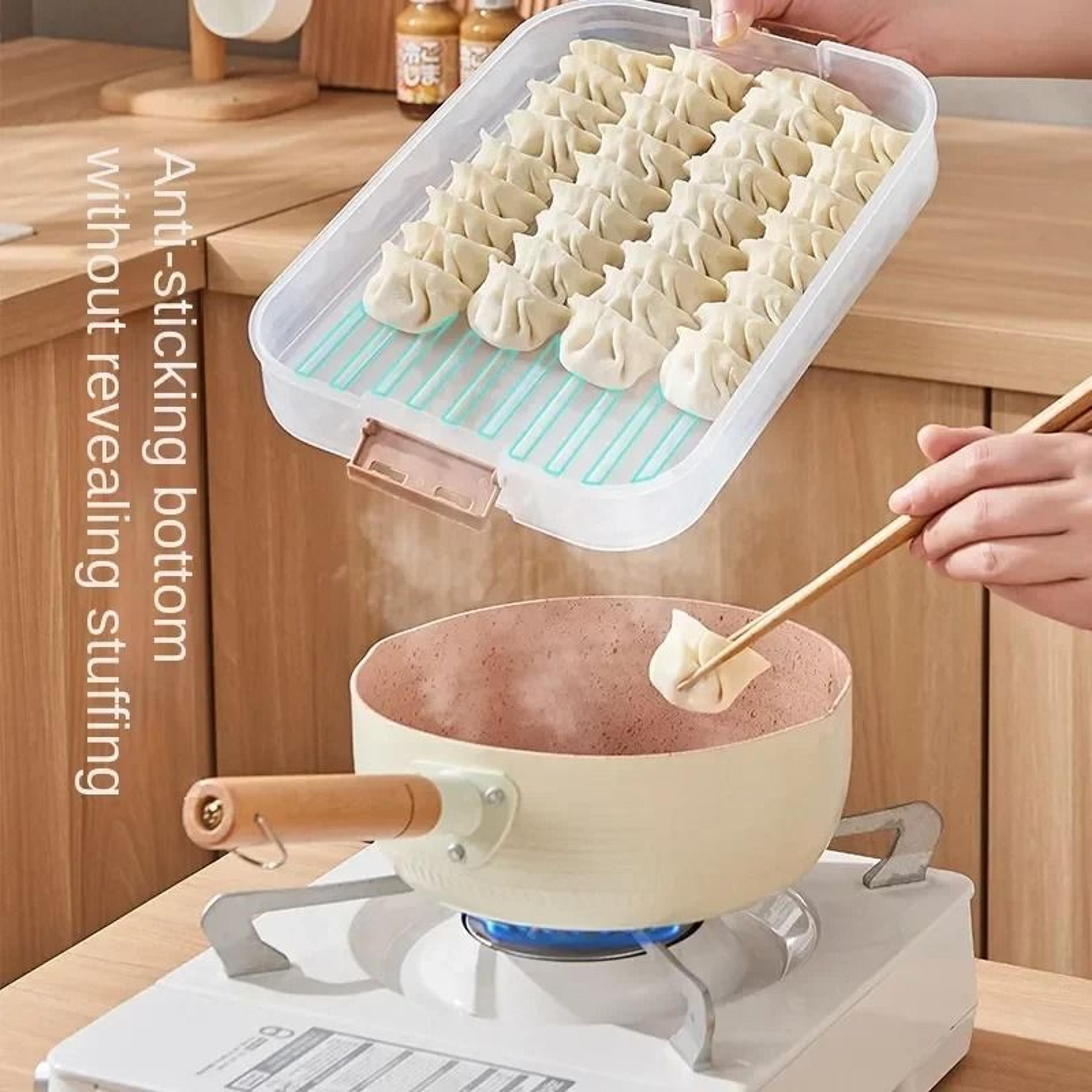 MultiLayer Dumpling Storage Box  Airtight Wonton Freezer Tray  Refrigerator Fresh Preservation Box 3