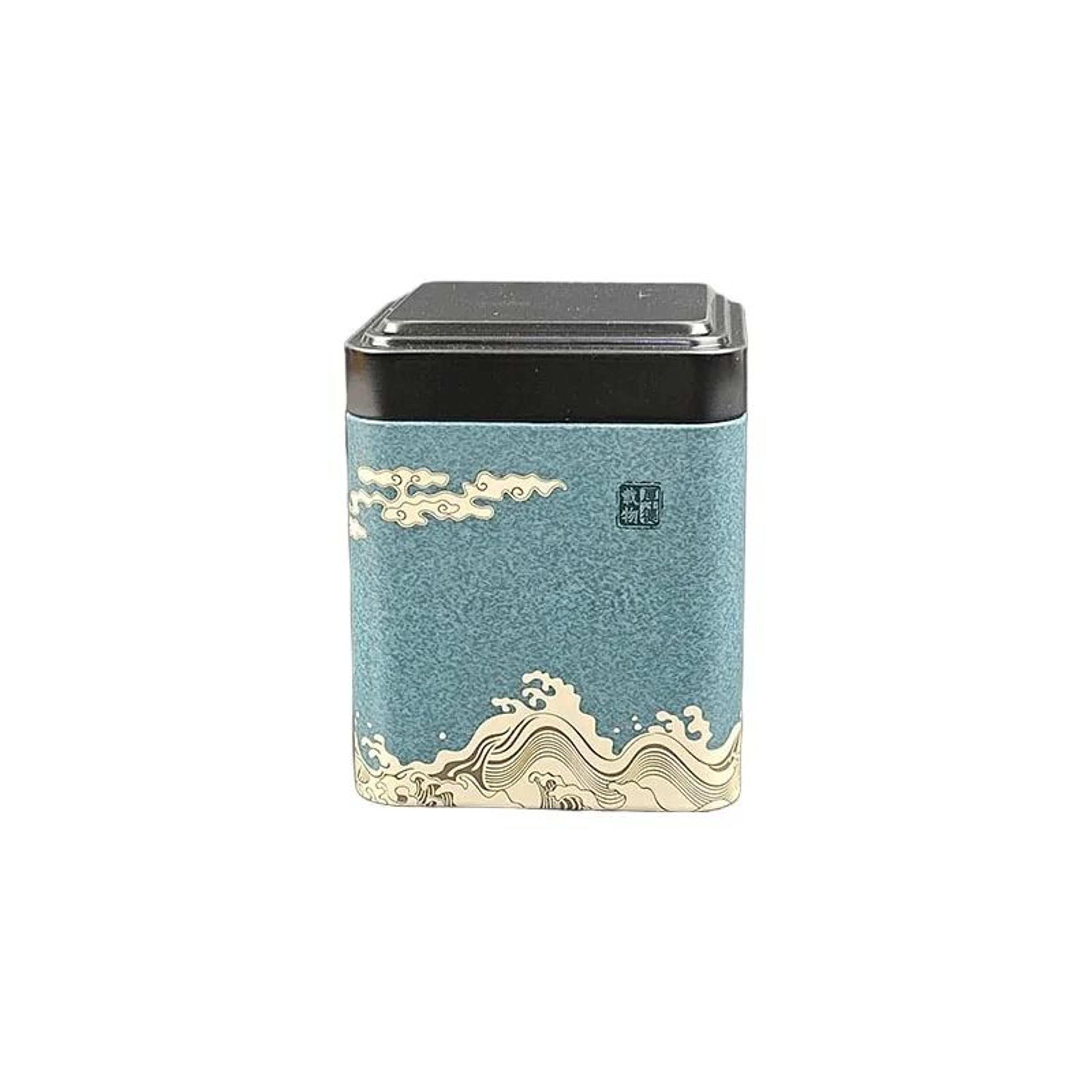 Vintage Square Iron Tea Tin Container 7