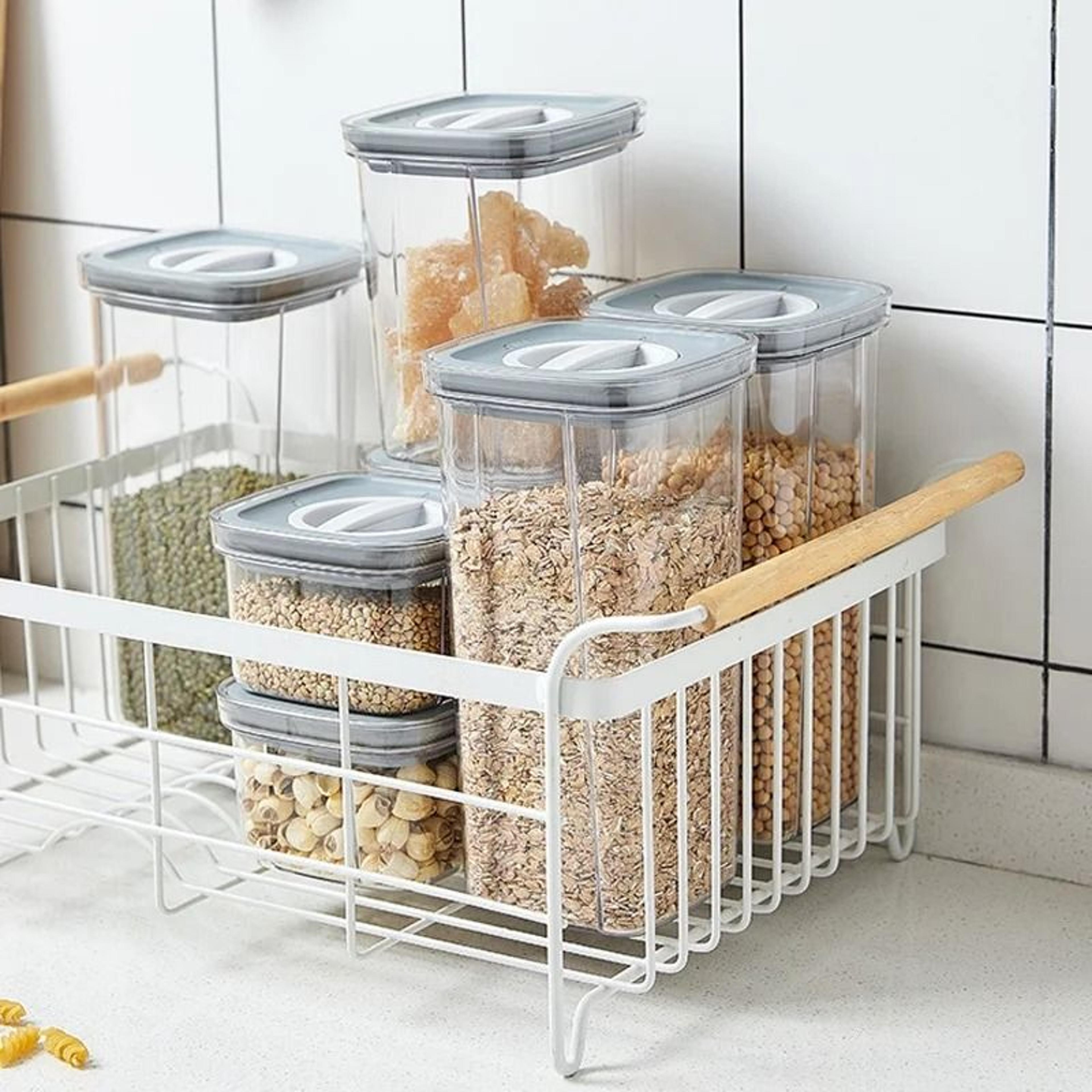 Sealed Kitchen Grain Storage Jars  MoistureProof Organizer Tanks 1