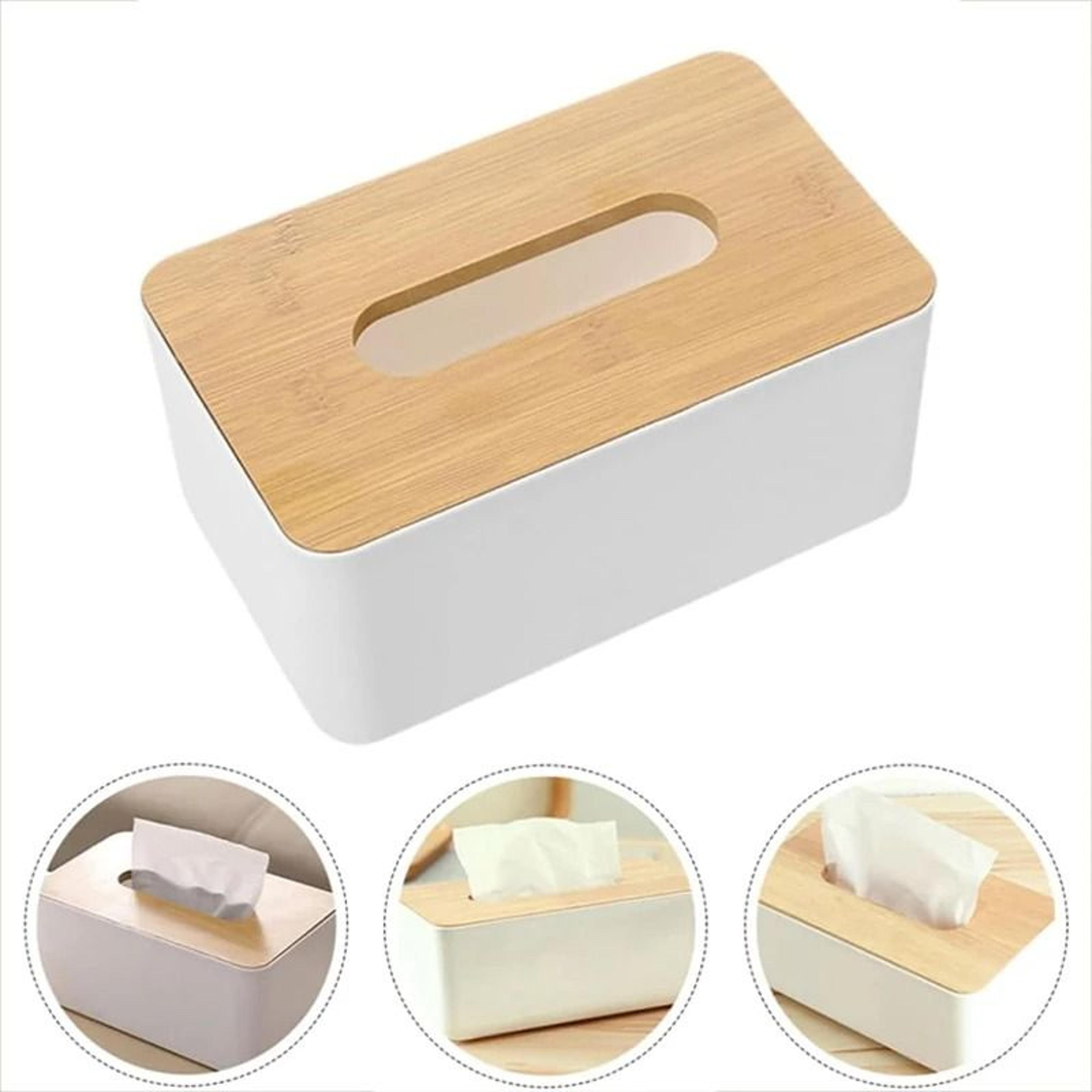 Premium Minimalist Rectangular Tissue Box  Detachable Household Paper Dispenser 1