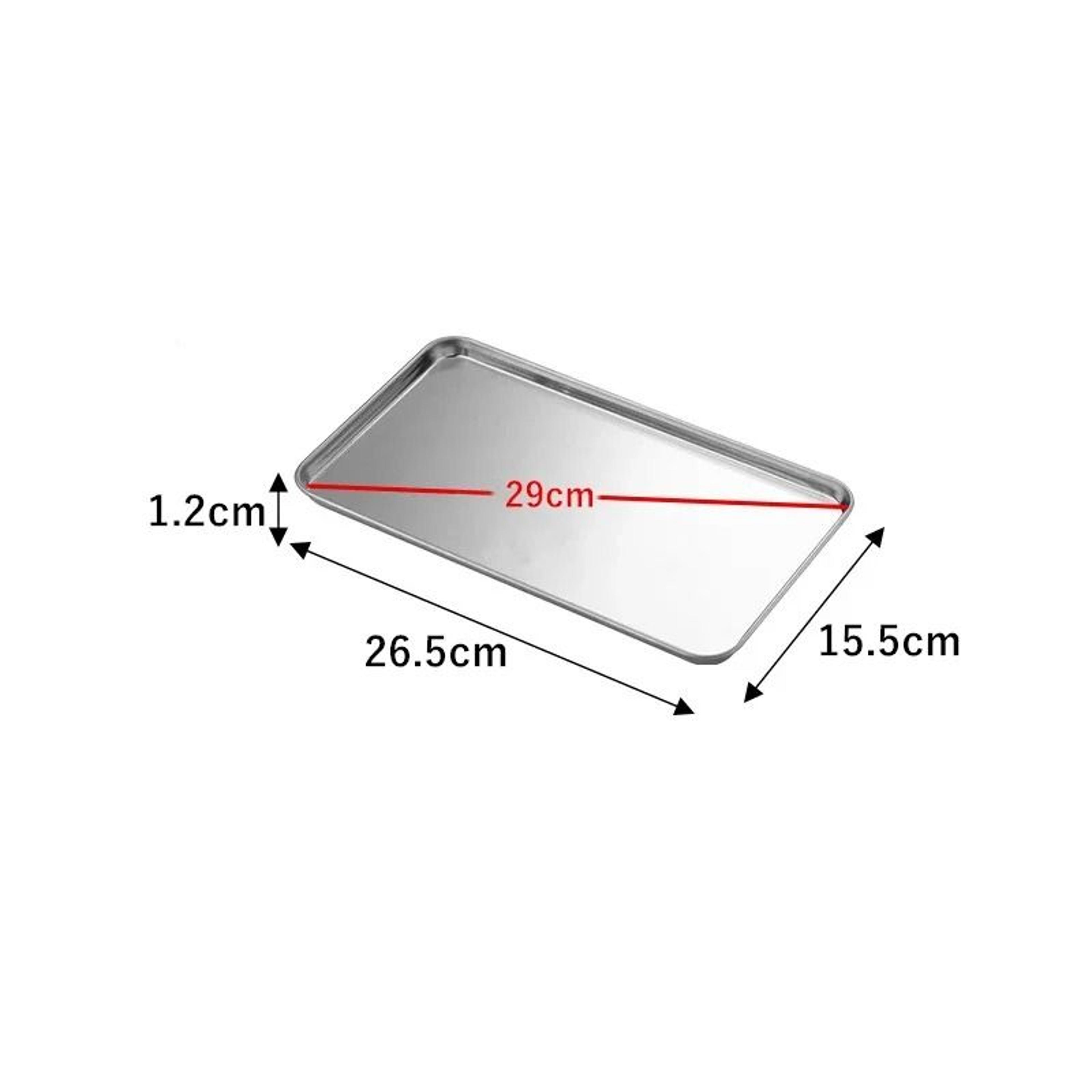 Premium Stainless Steel Rectangular Food Storage Tray  Baking Plate 7