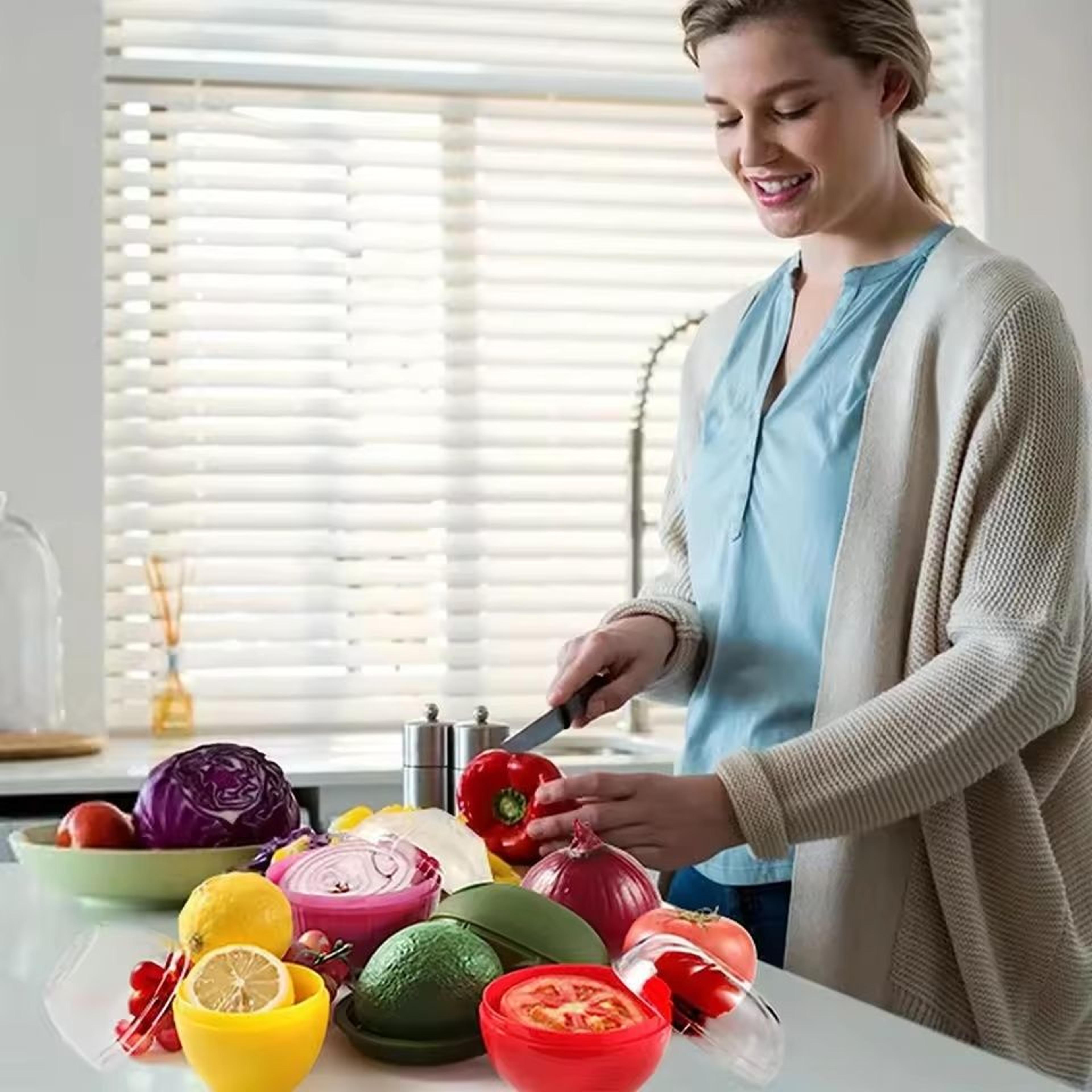 Plastic Food Storage Box  Vegetable FreshKeeping Crisper Container 2