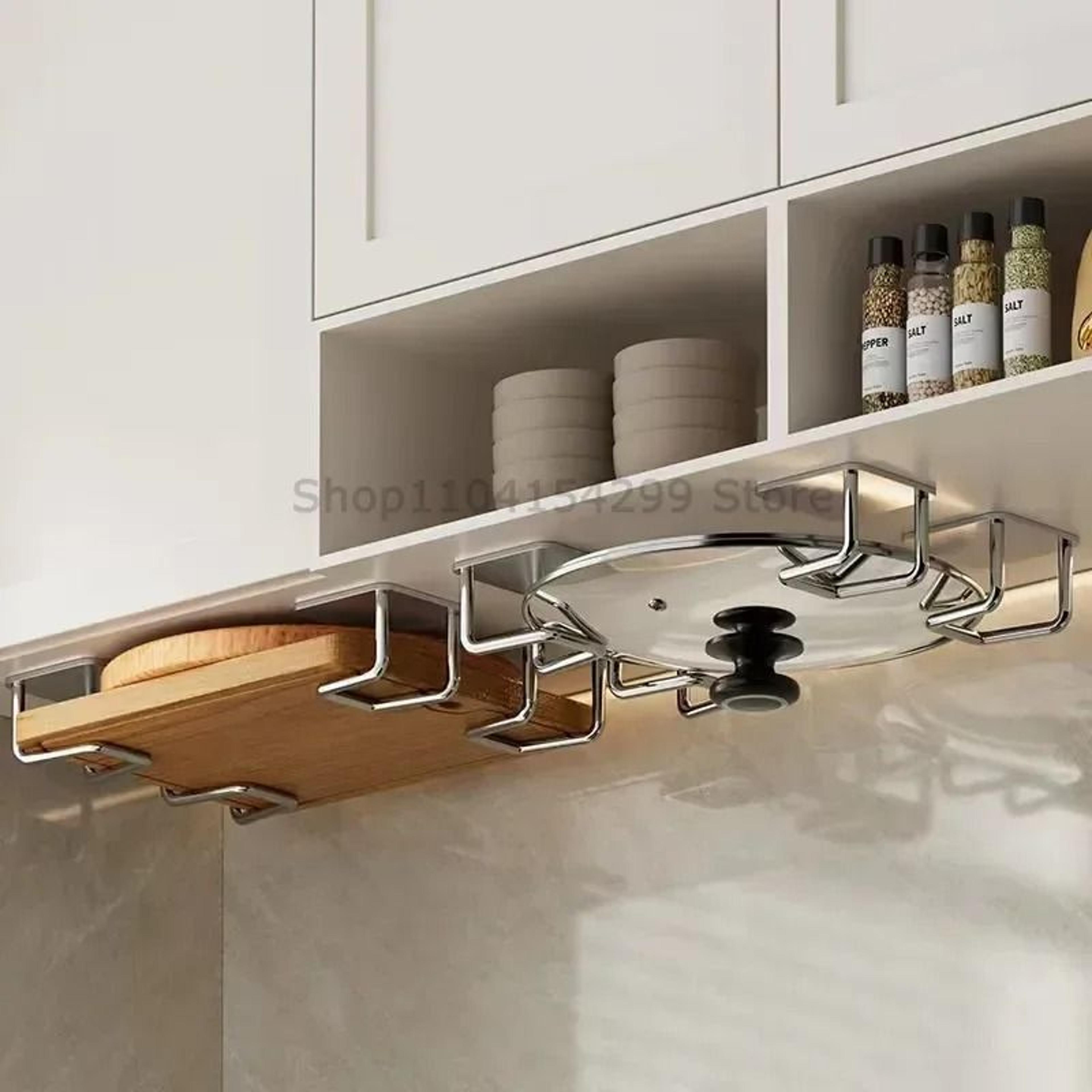 Kitchen Sponges Holder  Stainless Steel Adhesive Drain Drying Rack 4