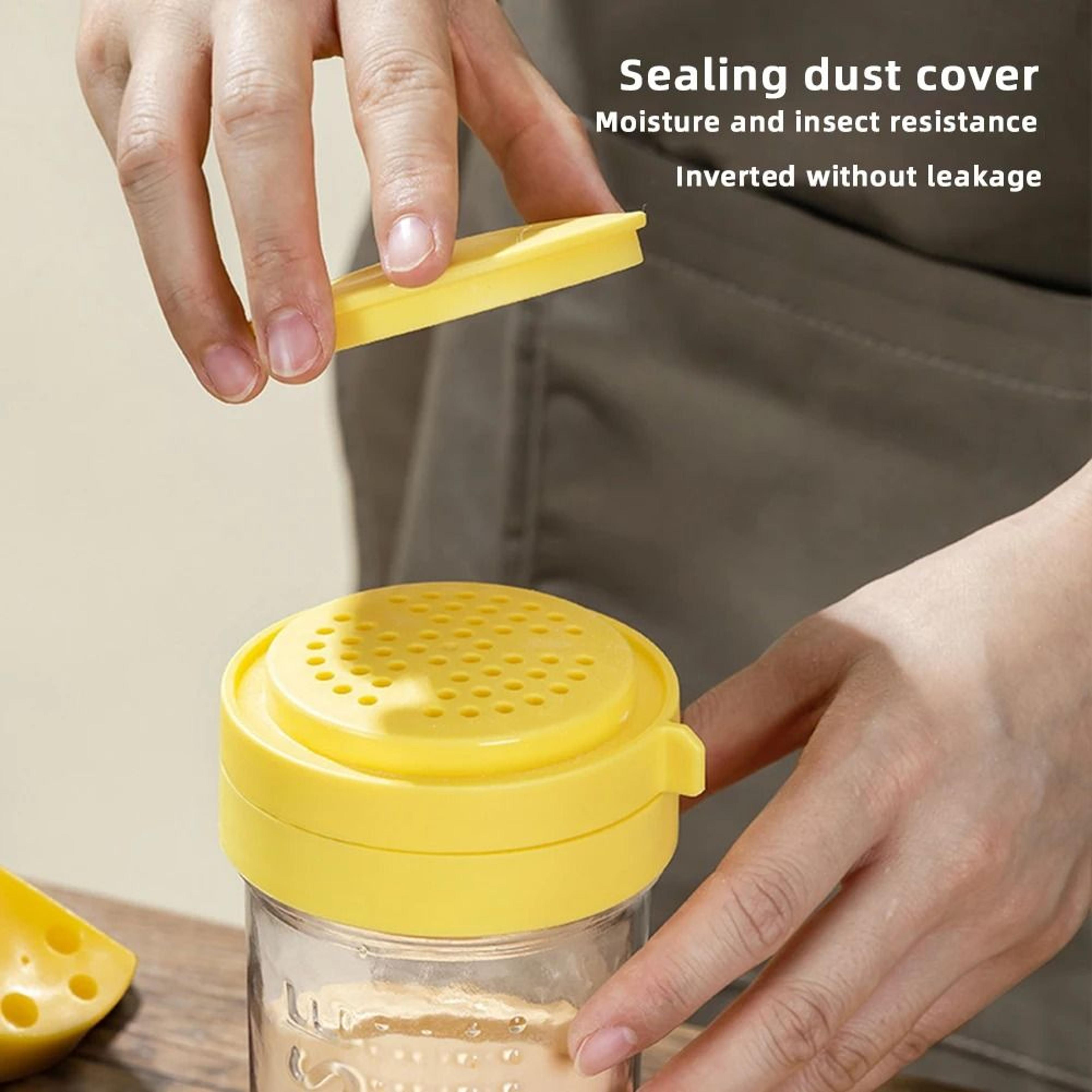 Grated Cheese Shaker Bottle  Clear Spice Dispenser 2
