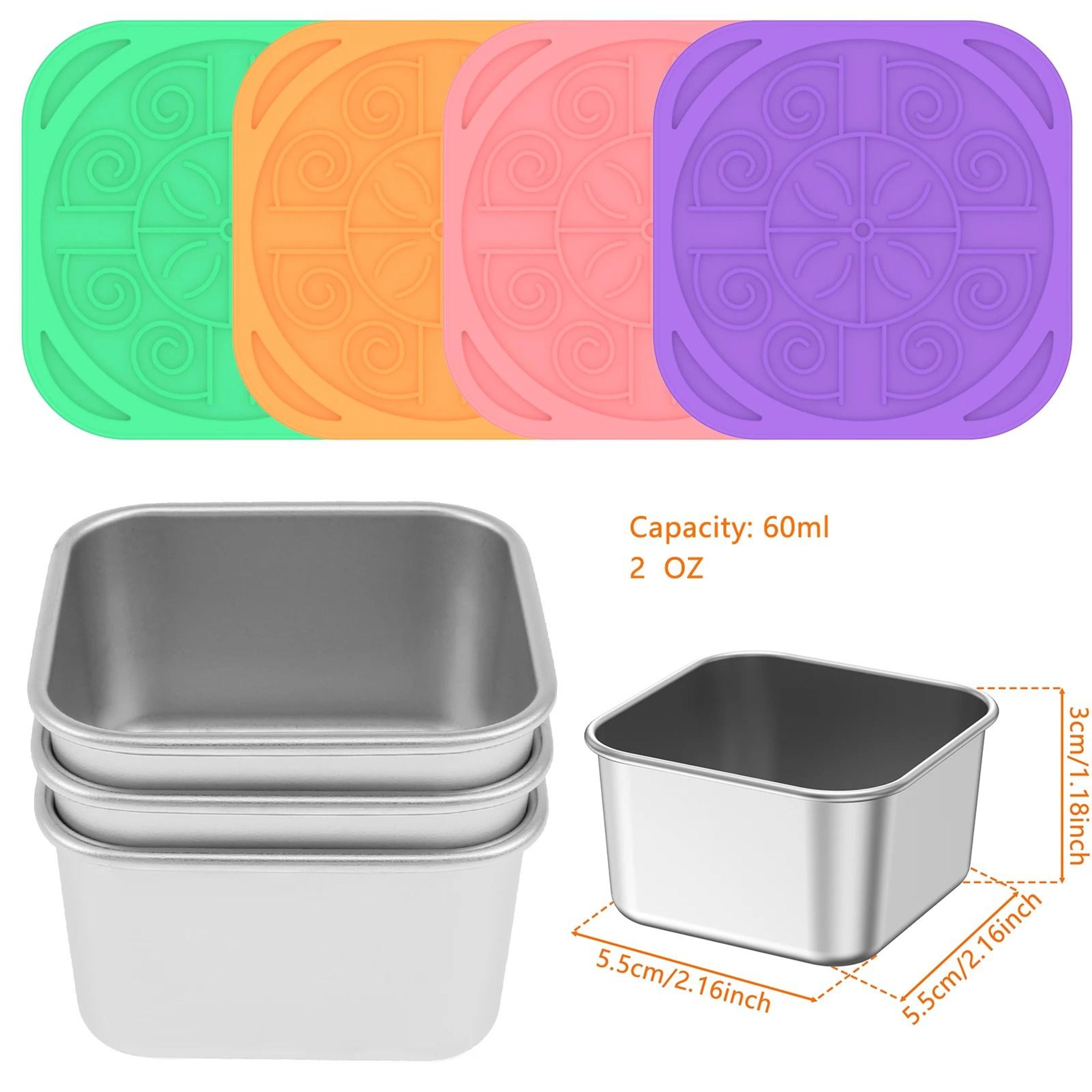 Stainless Steel Snack Containers  Leakproof Salad Dressing Box Set 7