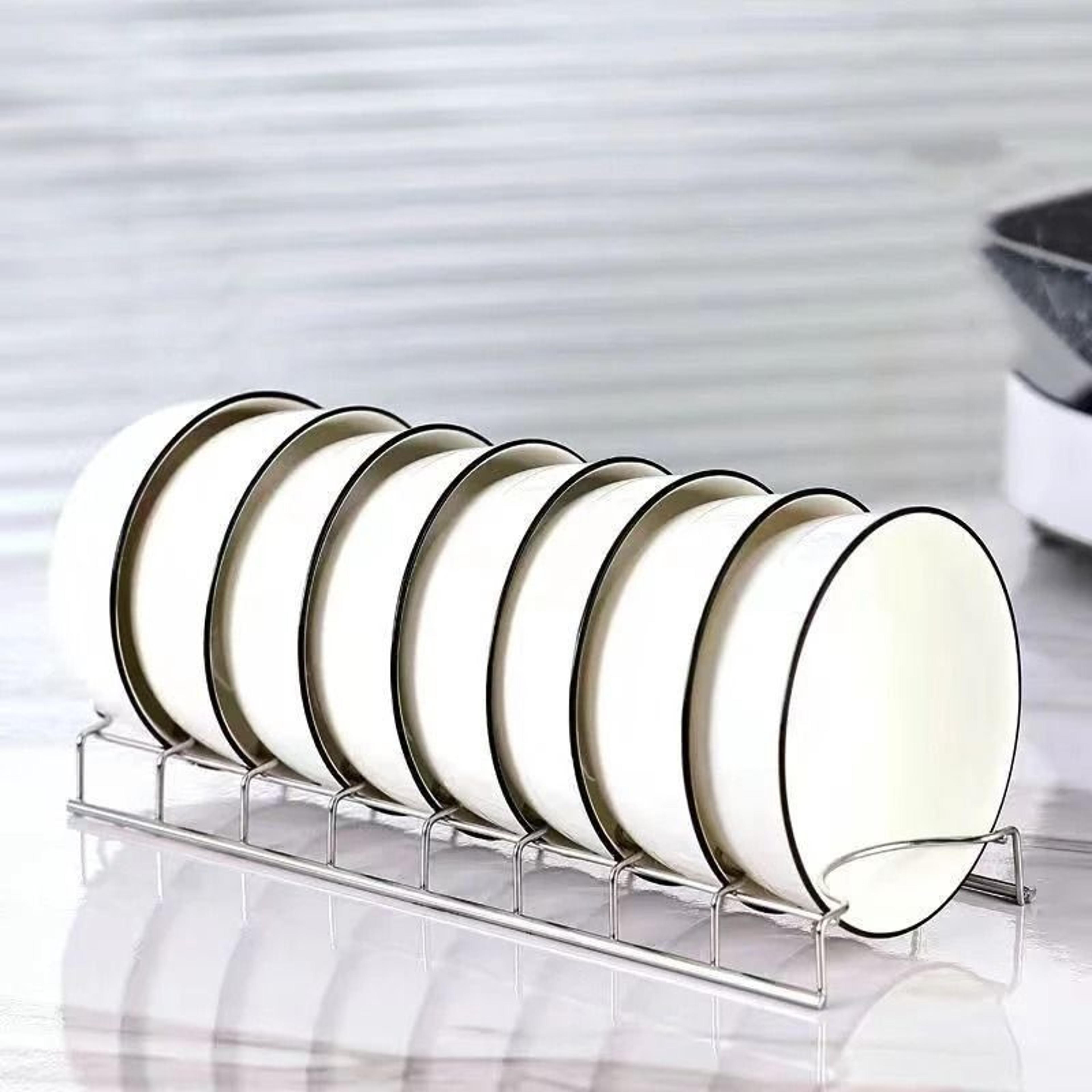 Stainless Steel Dish Draining Rack  Multipurpose Plates Storage Organizer 3