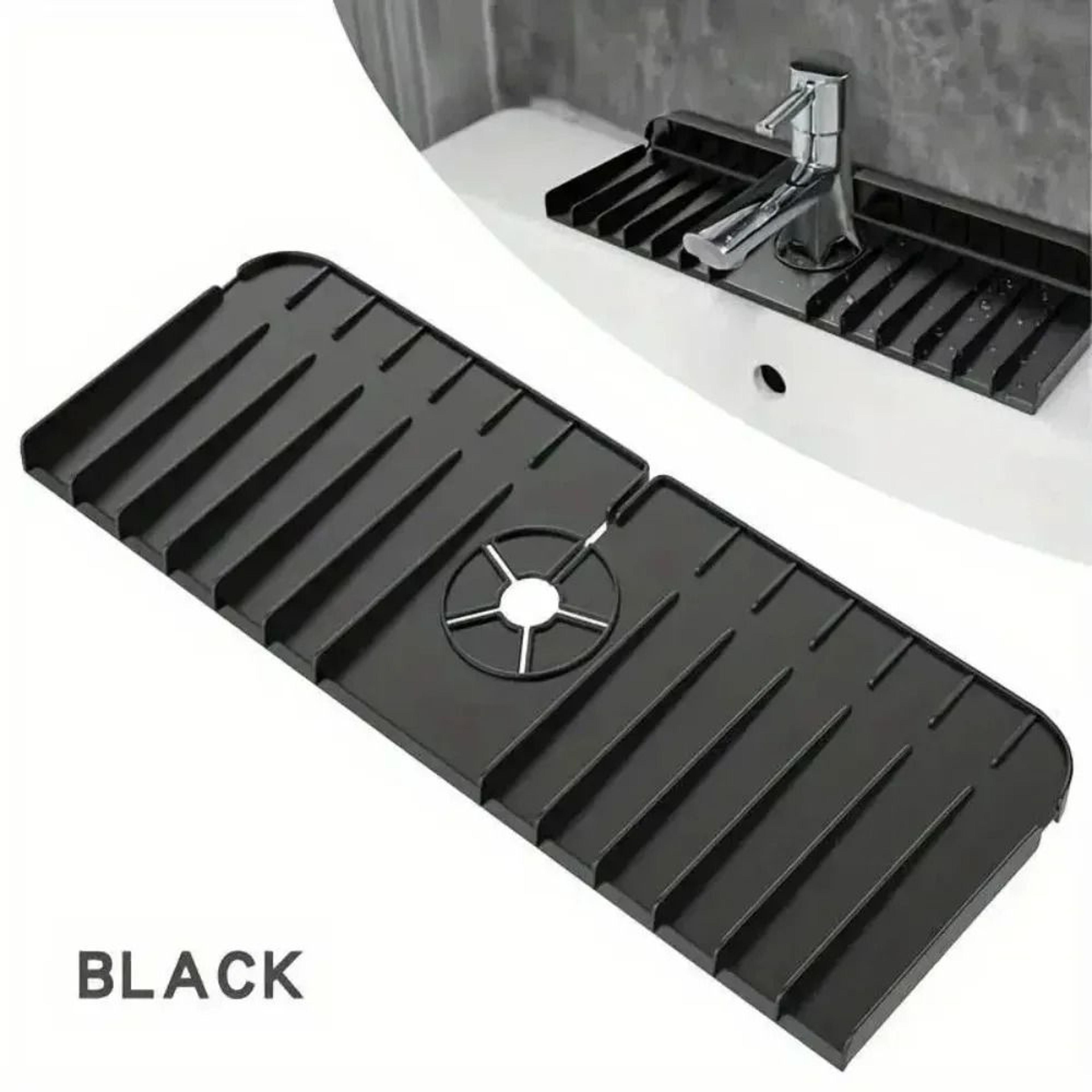 Silicone Kitchen Sink Faucet SplashProof Drainage Pad  Sponge Holder 6