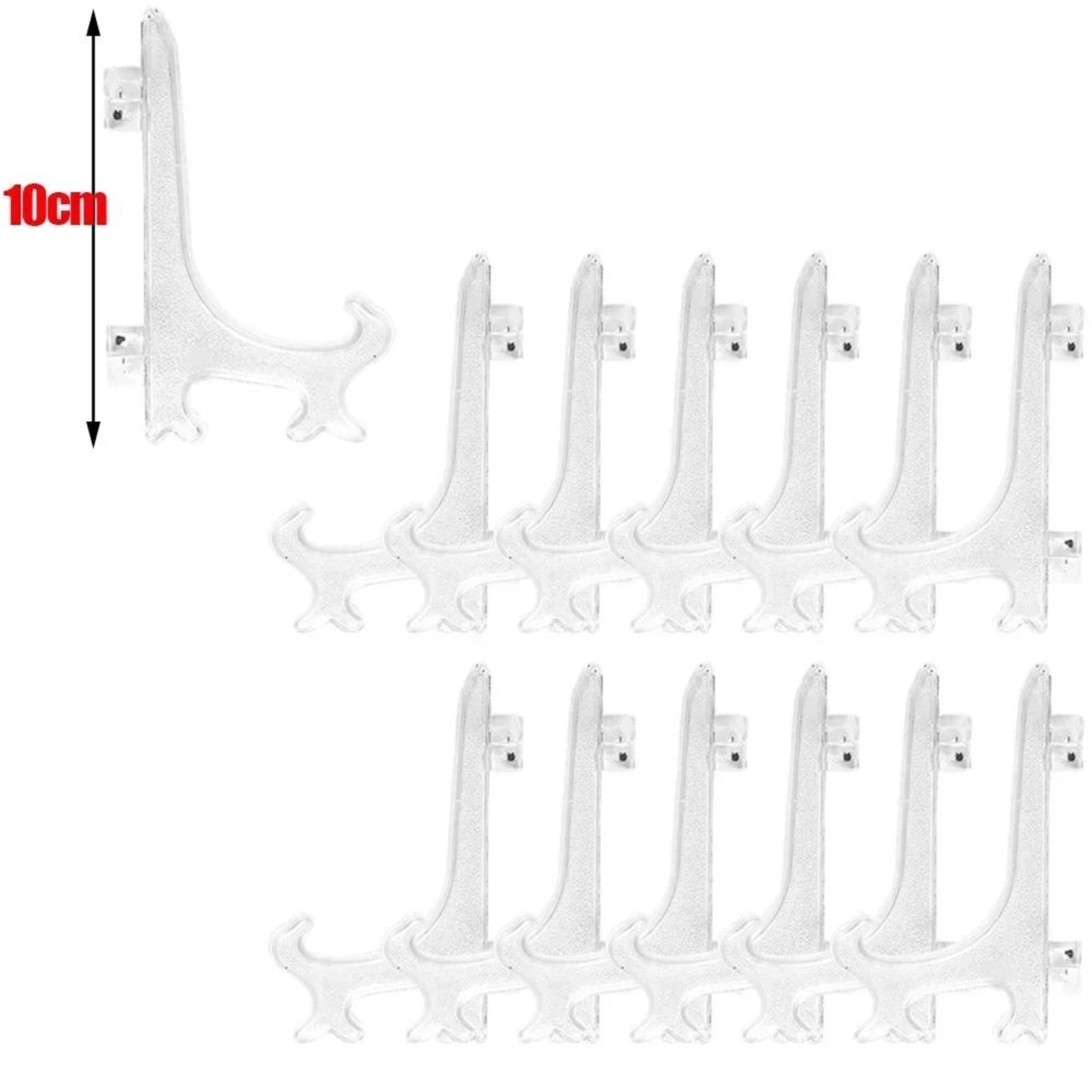 Clear Acrylic Display Easels  MultiPurpose Tabletop Plate Holder Stands 11
