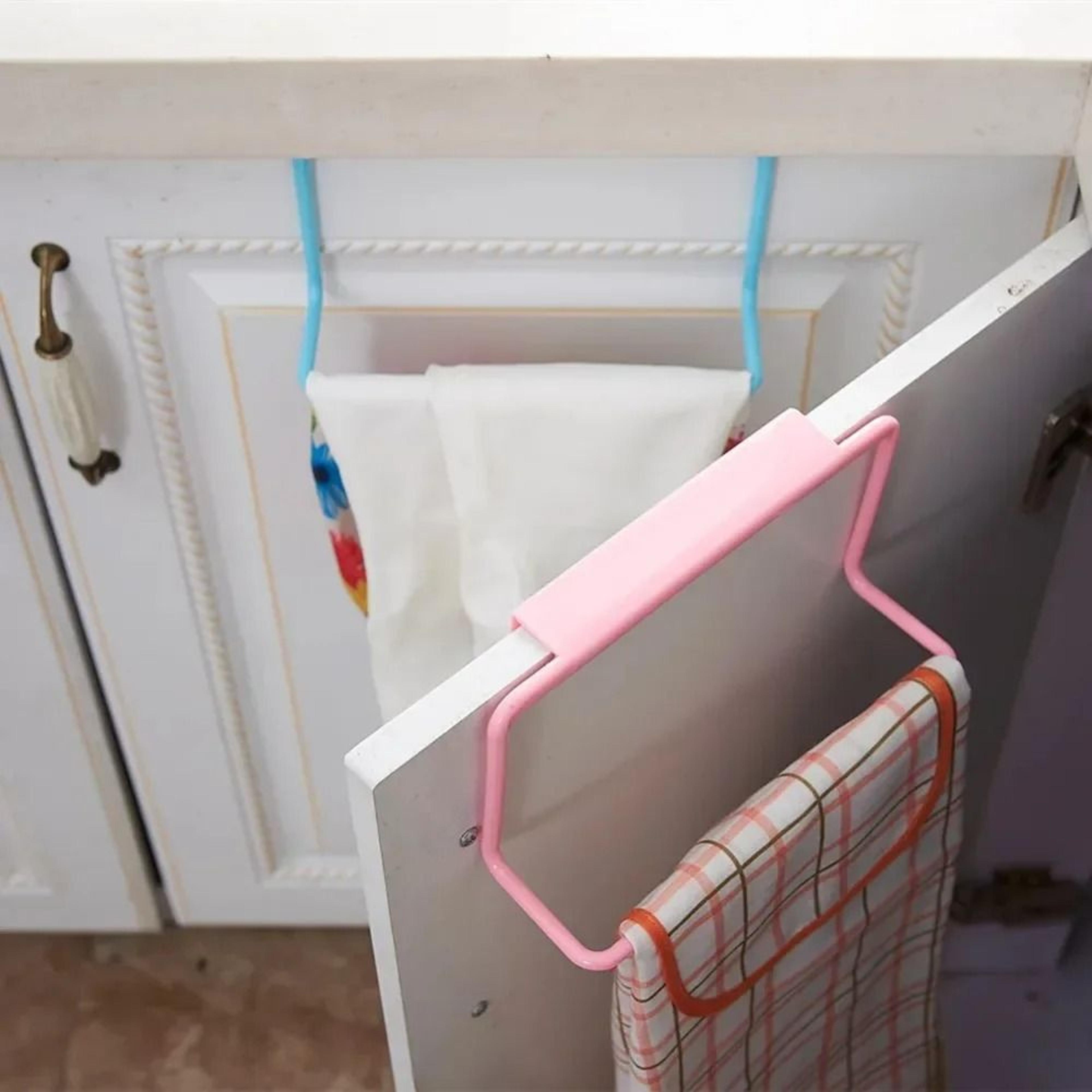 plastic hanging towel holder rack and cupboard cabinet door back organizer
