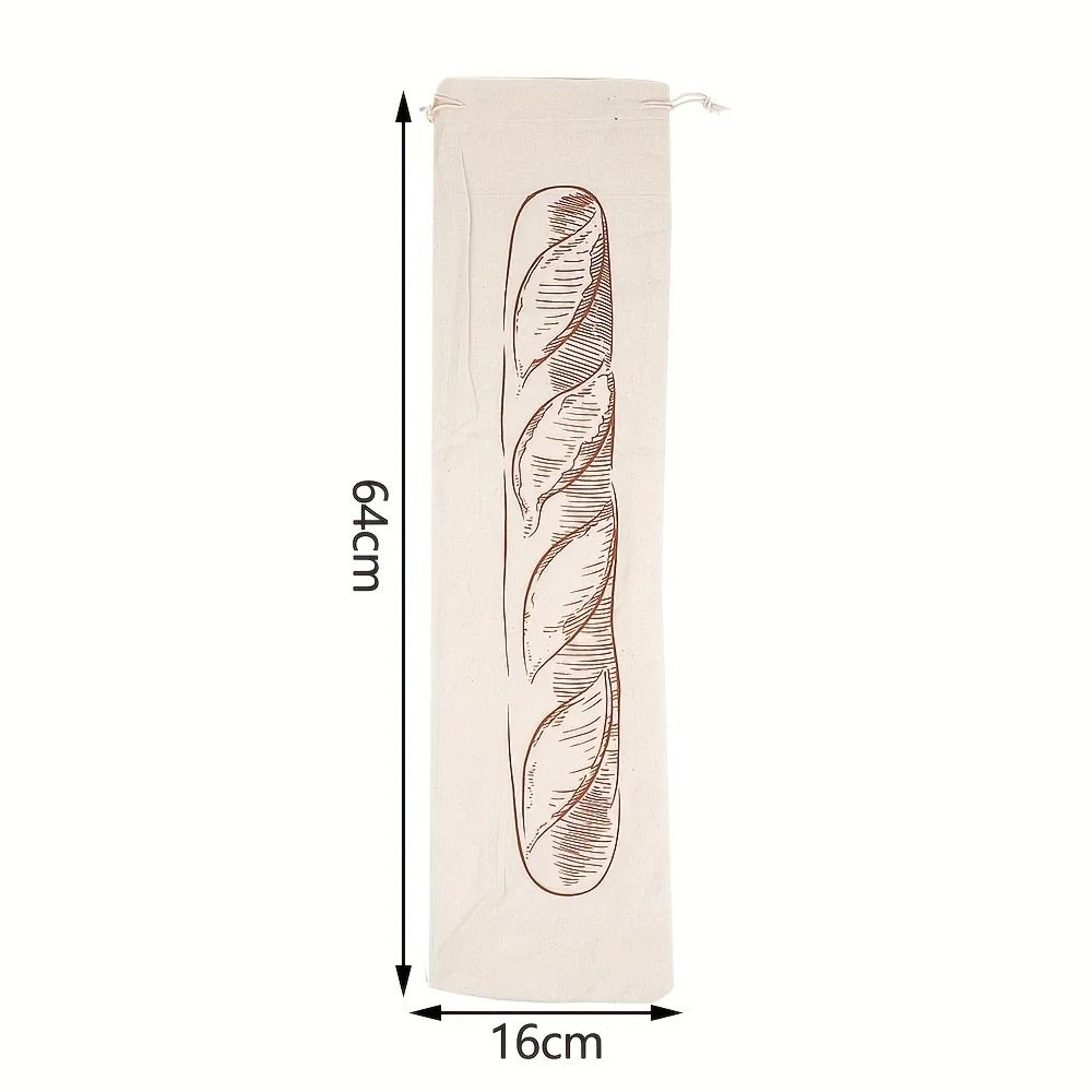 Reusable Linen Bread Bag With Cotton Drawstring Storage Pouch 6