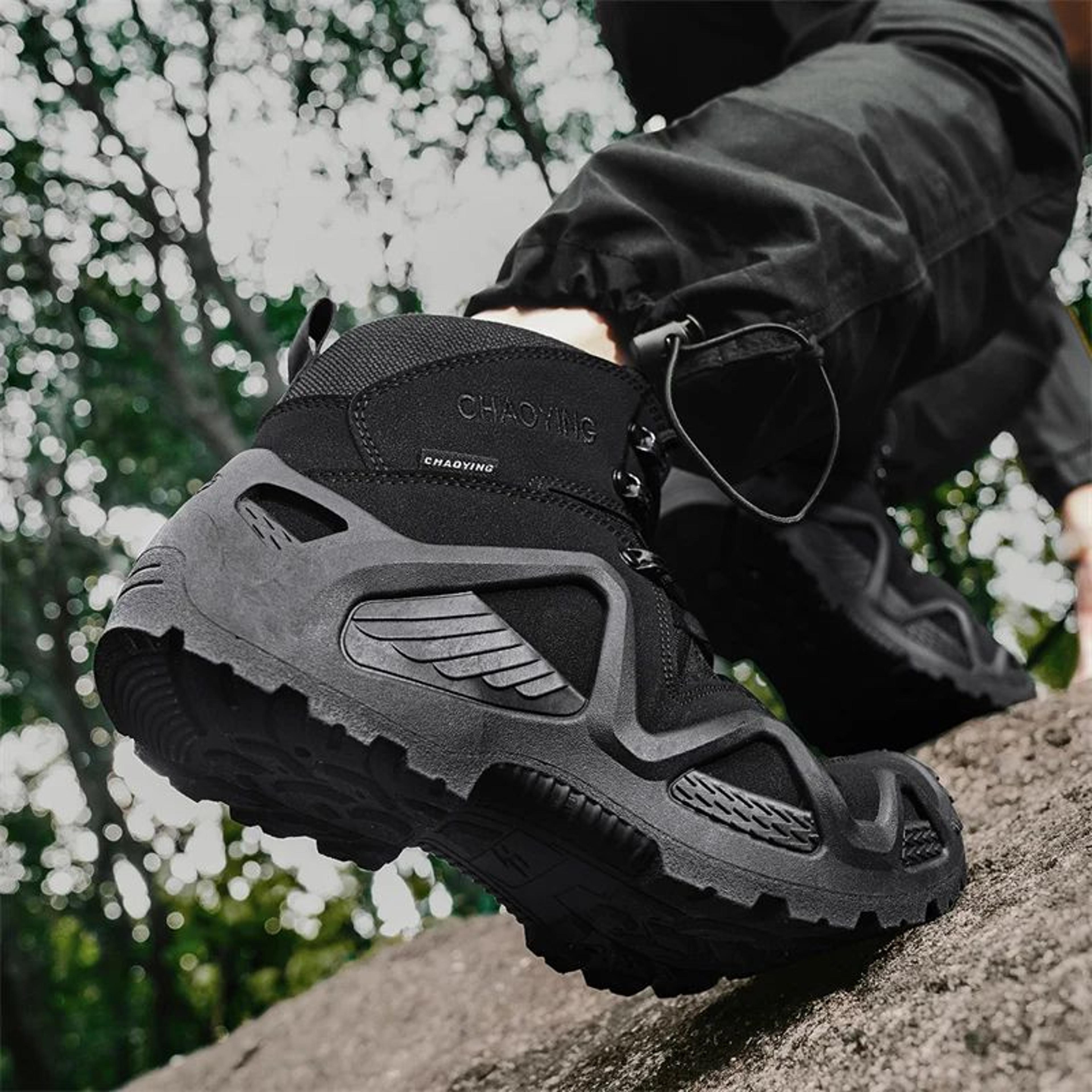 Mens Climbing Hiking Tactical Waterproof Boots Ankle Outdoor Work Shoes 5