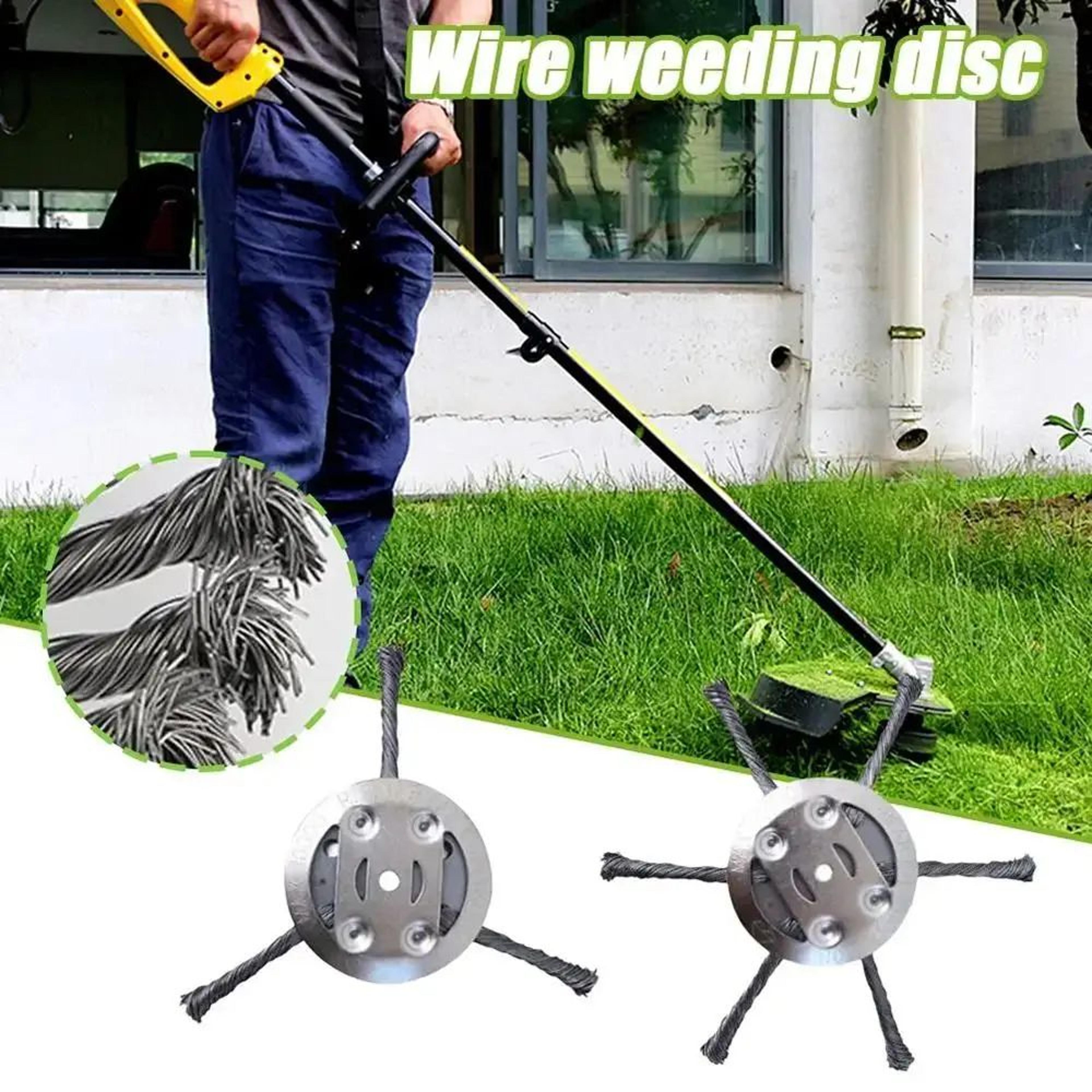 Universal Steel Wire Weed Brush Head 6 Inch Grass Trimmer Head For Lawn Mowers And Rust Removal 1