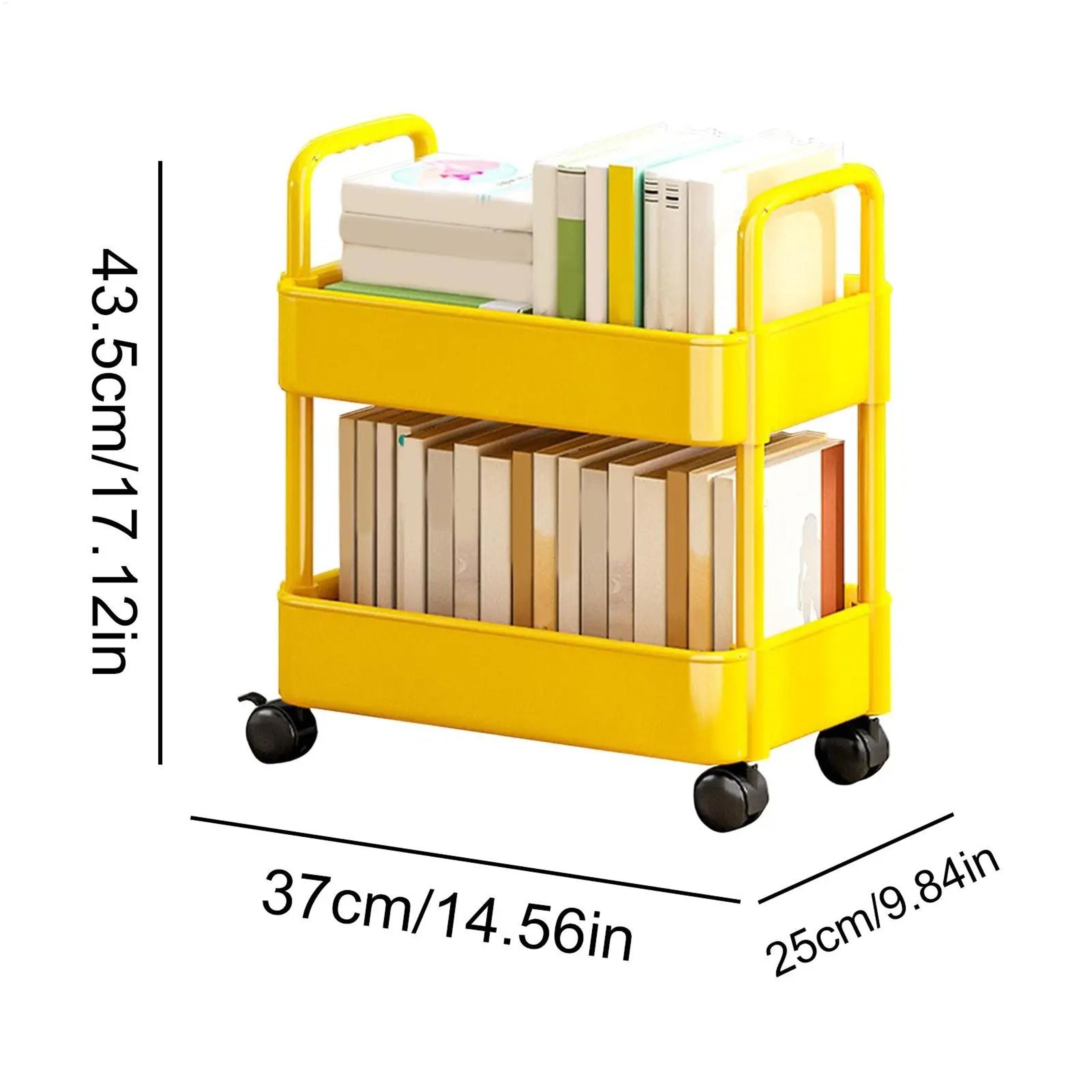 2Tier Rolling Trolley Snack Storage Rack And Movable Utility Cart 5