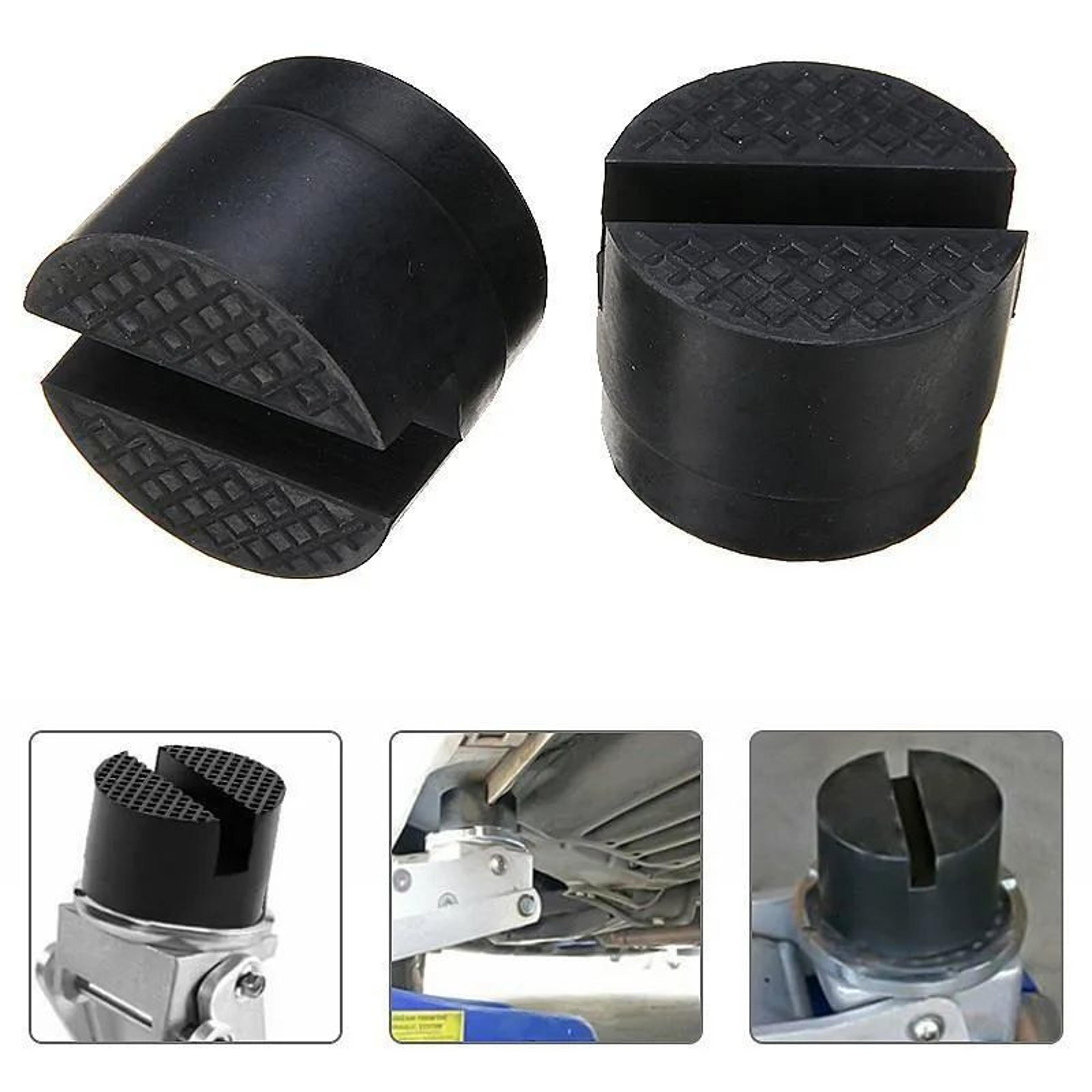 Universal Rubber Jack Pad Support Pinch Weld Slotted Floor Frame Rail Adapter 4
