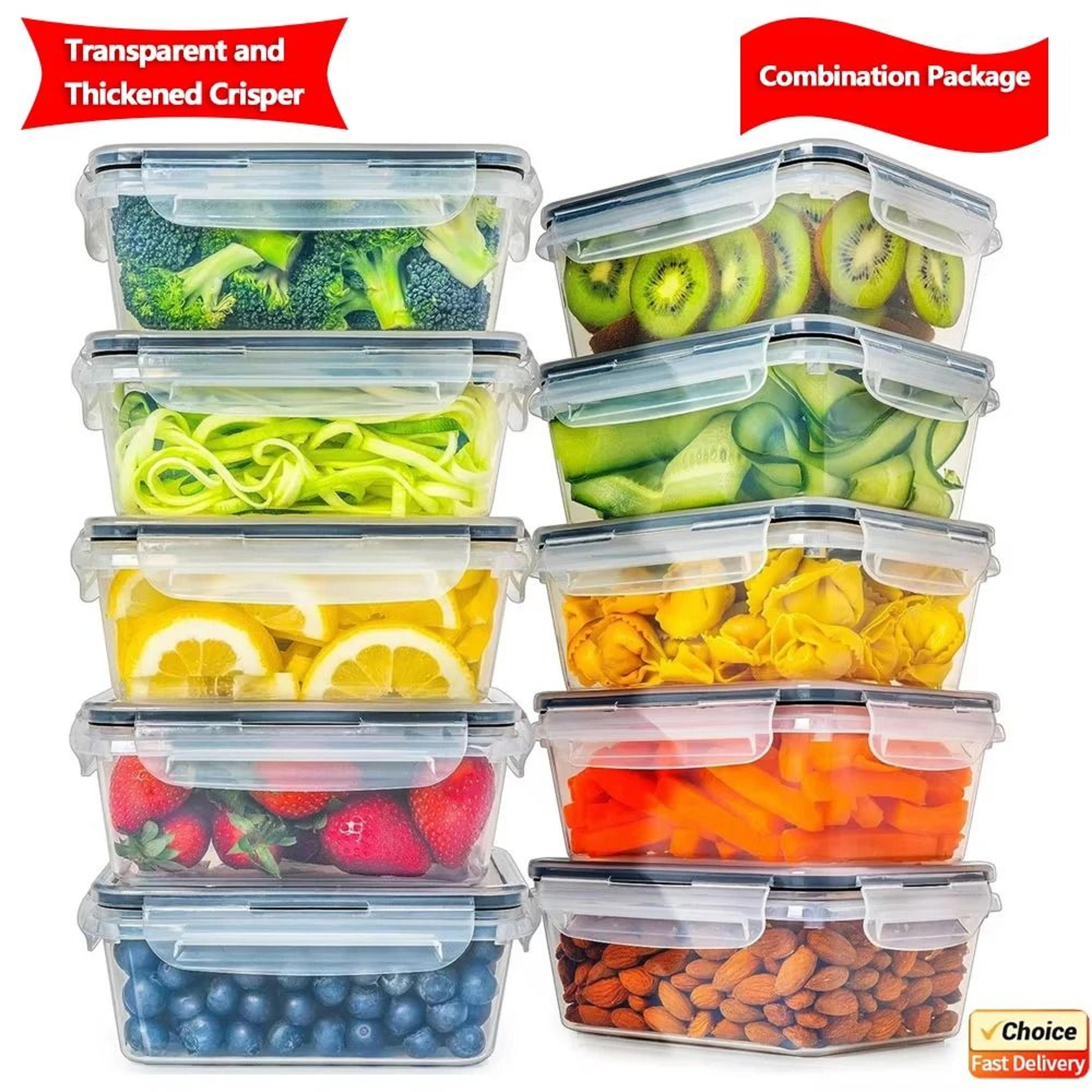 4Piece Food Storage Containers Set With Easy Snap Lids 0