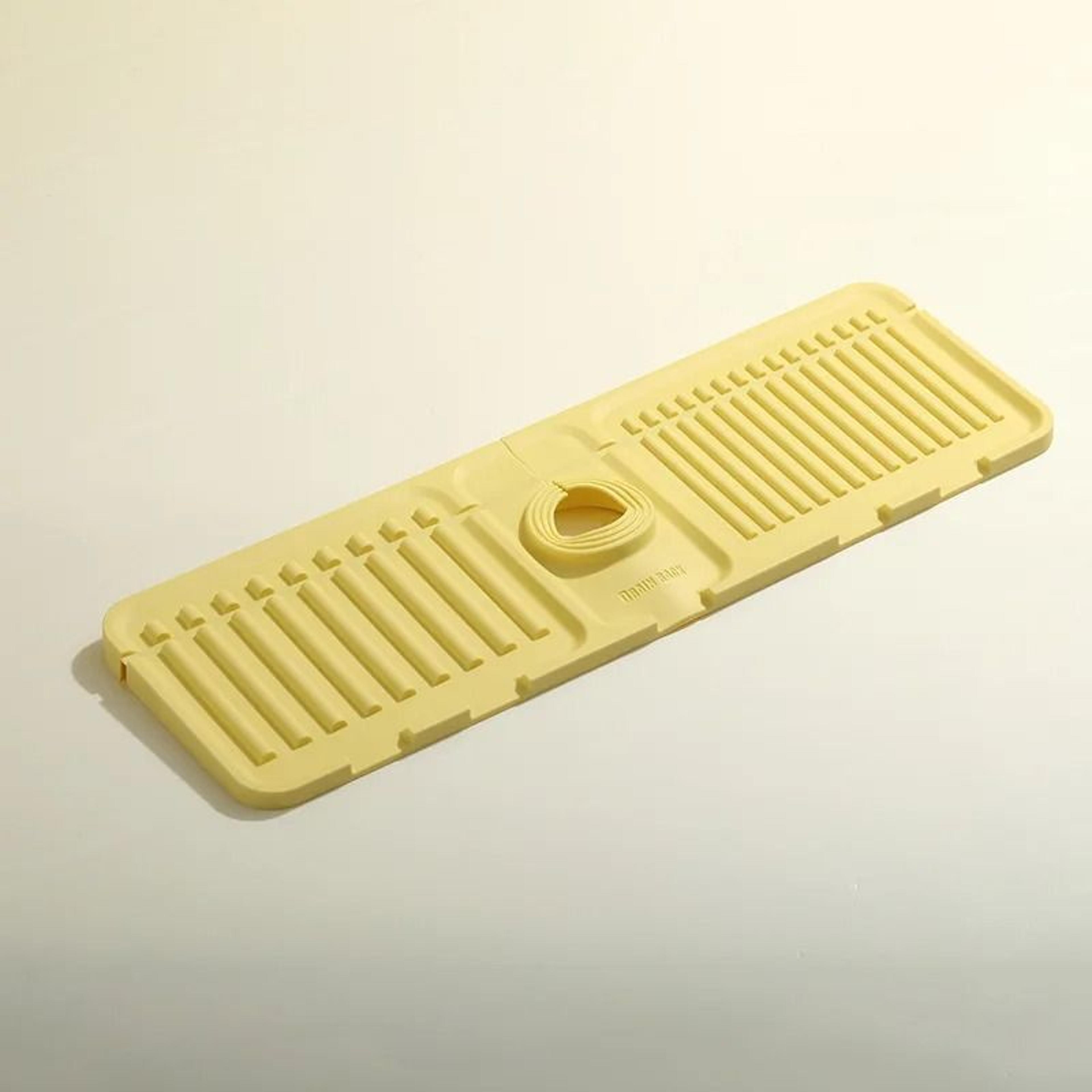 Silicone Kitchen Sink Faucet Draining Mat  Countertop Protector Tray 8