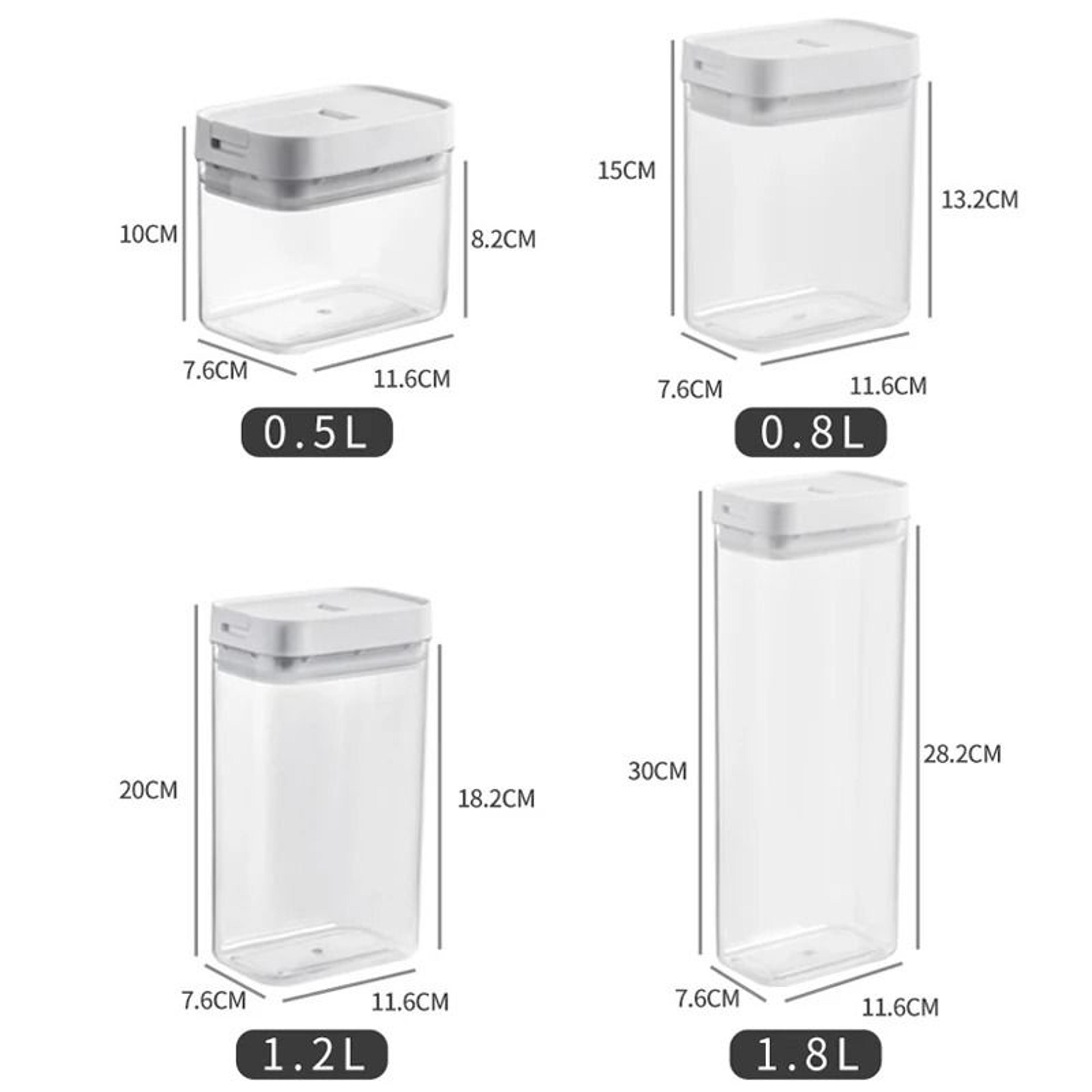 Transparent Plastic Spaghetti  Grain Storage Container 5