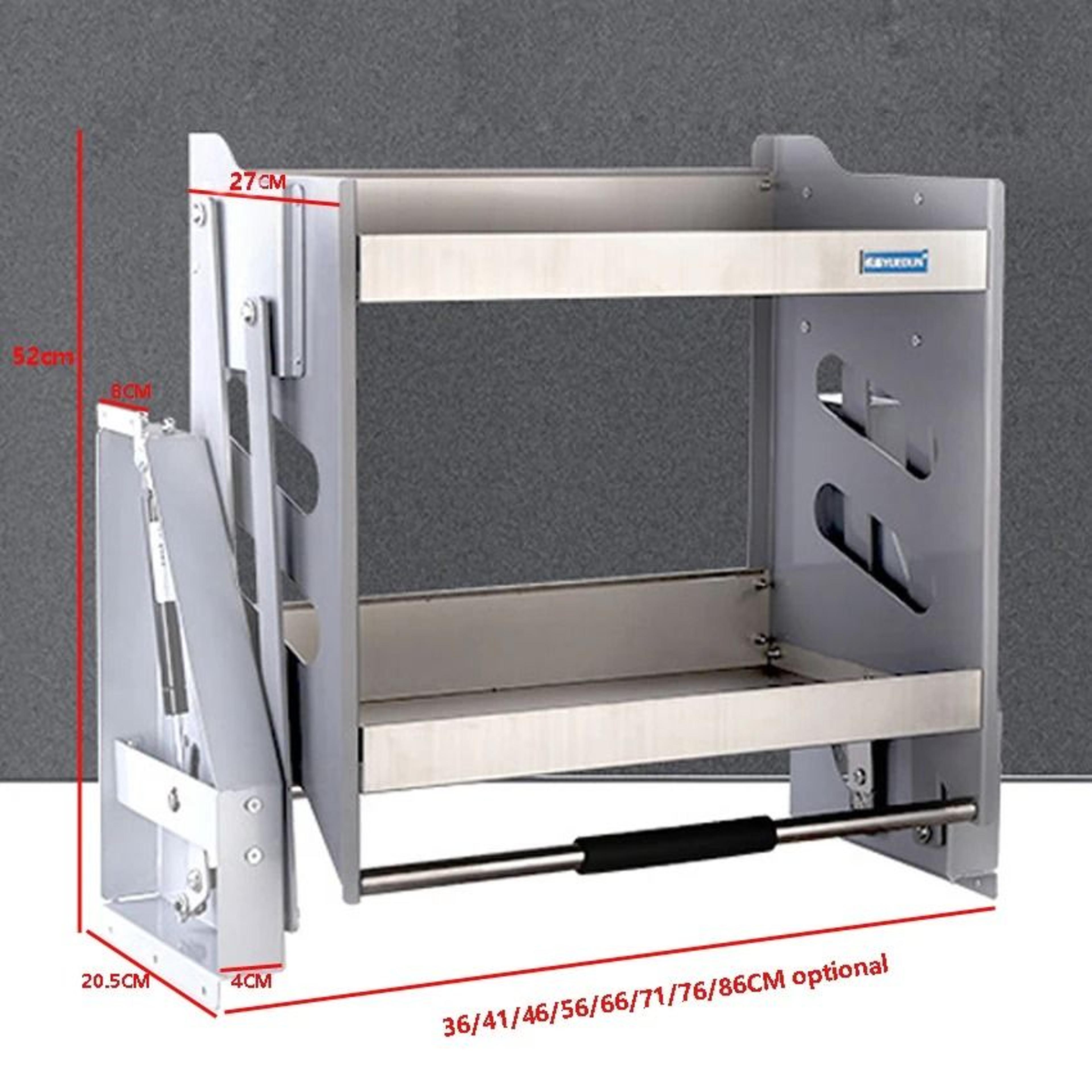 PullDown Wall Cabinet Lift Basket Storage System 2