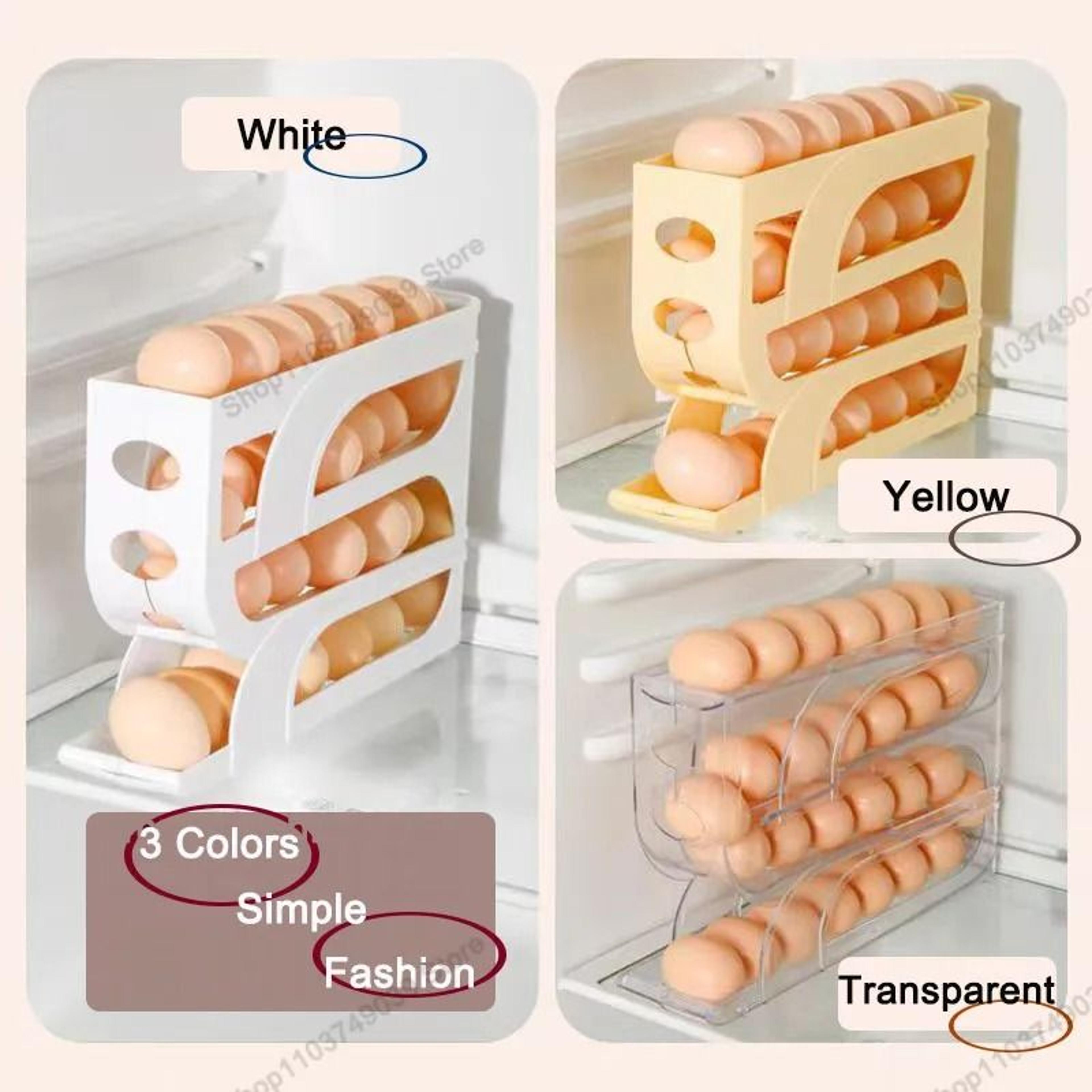 3Tier Automatic Rolling Refrigerator Egg Storage Box 30Egg Capacity 2
