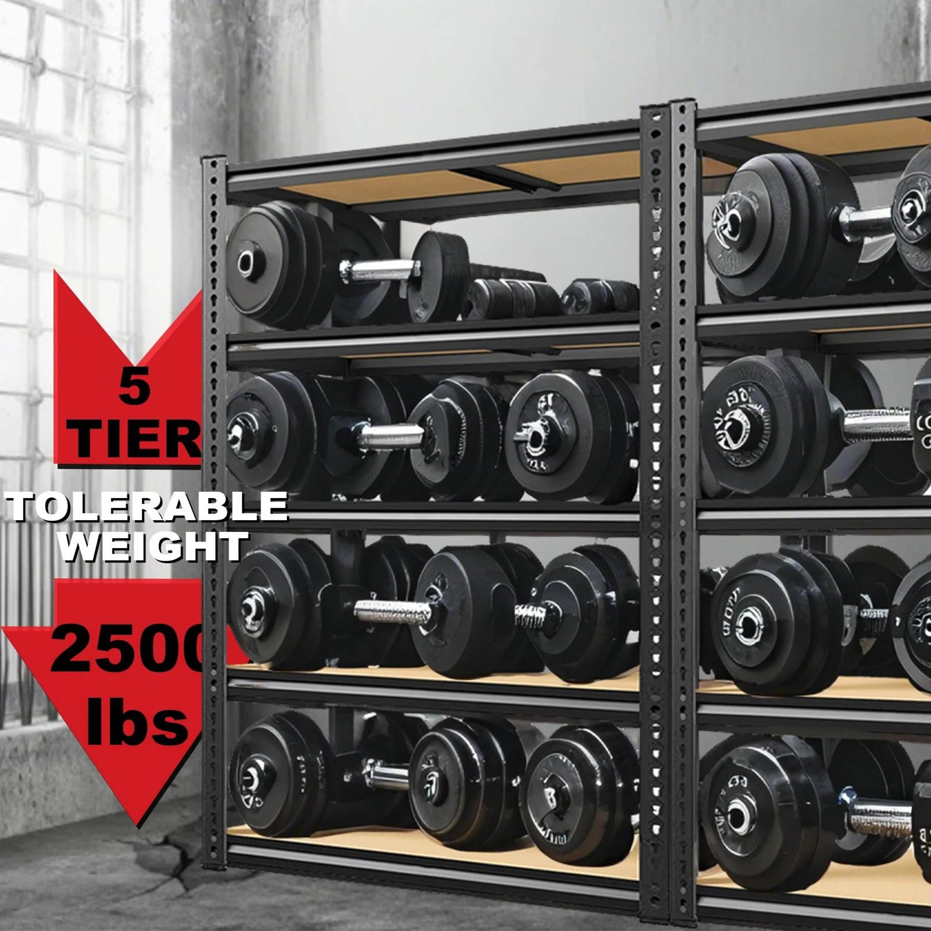Industrial HeavyDuty Garage Shelving  Adjustable Storage Rack 1