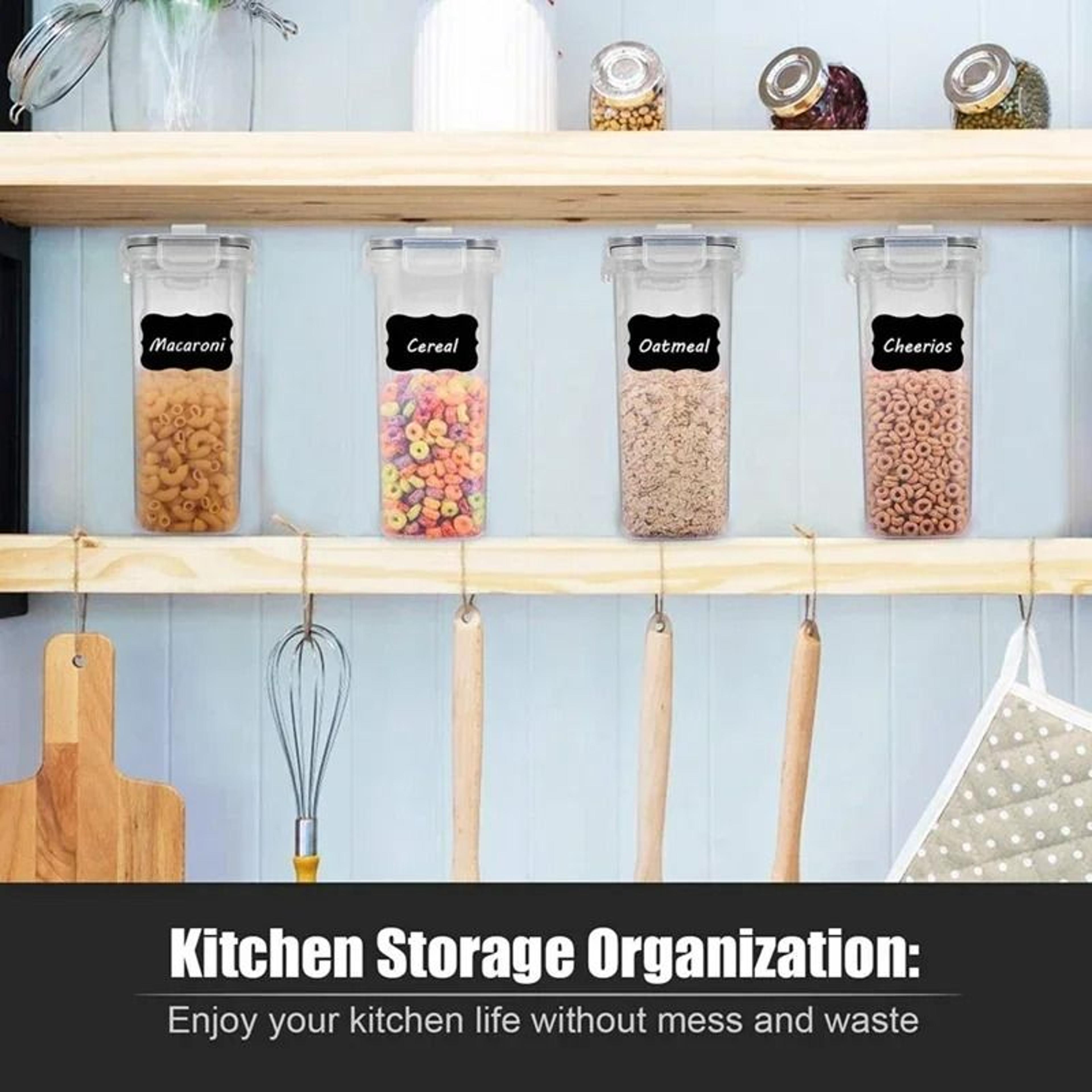 4Piece Large Airtight Rice  Cereal Storage Container Set 3